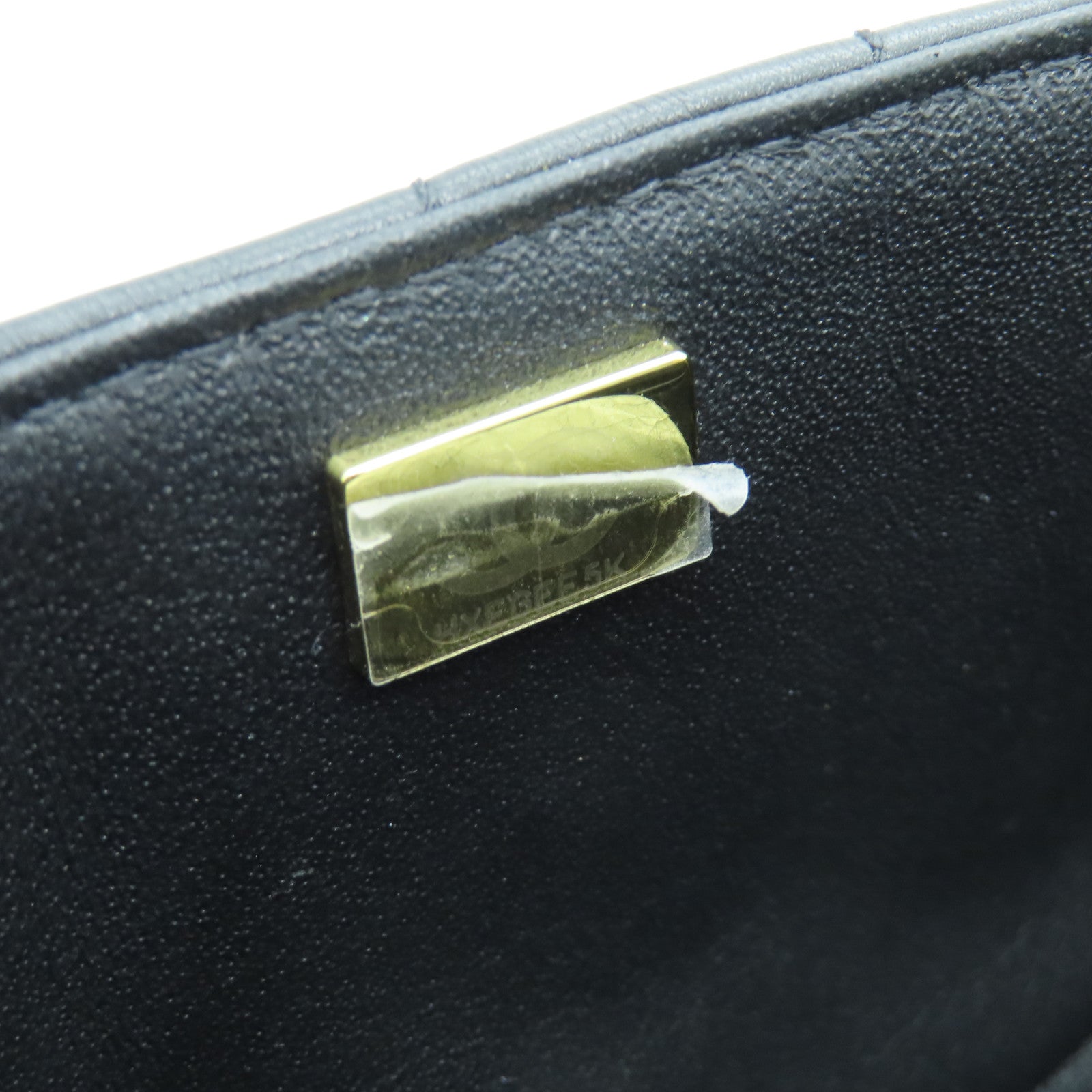 CHANEL 牛皮皮革Mini Chanel 2.55金扣鏈帶肩背袋黑色