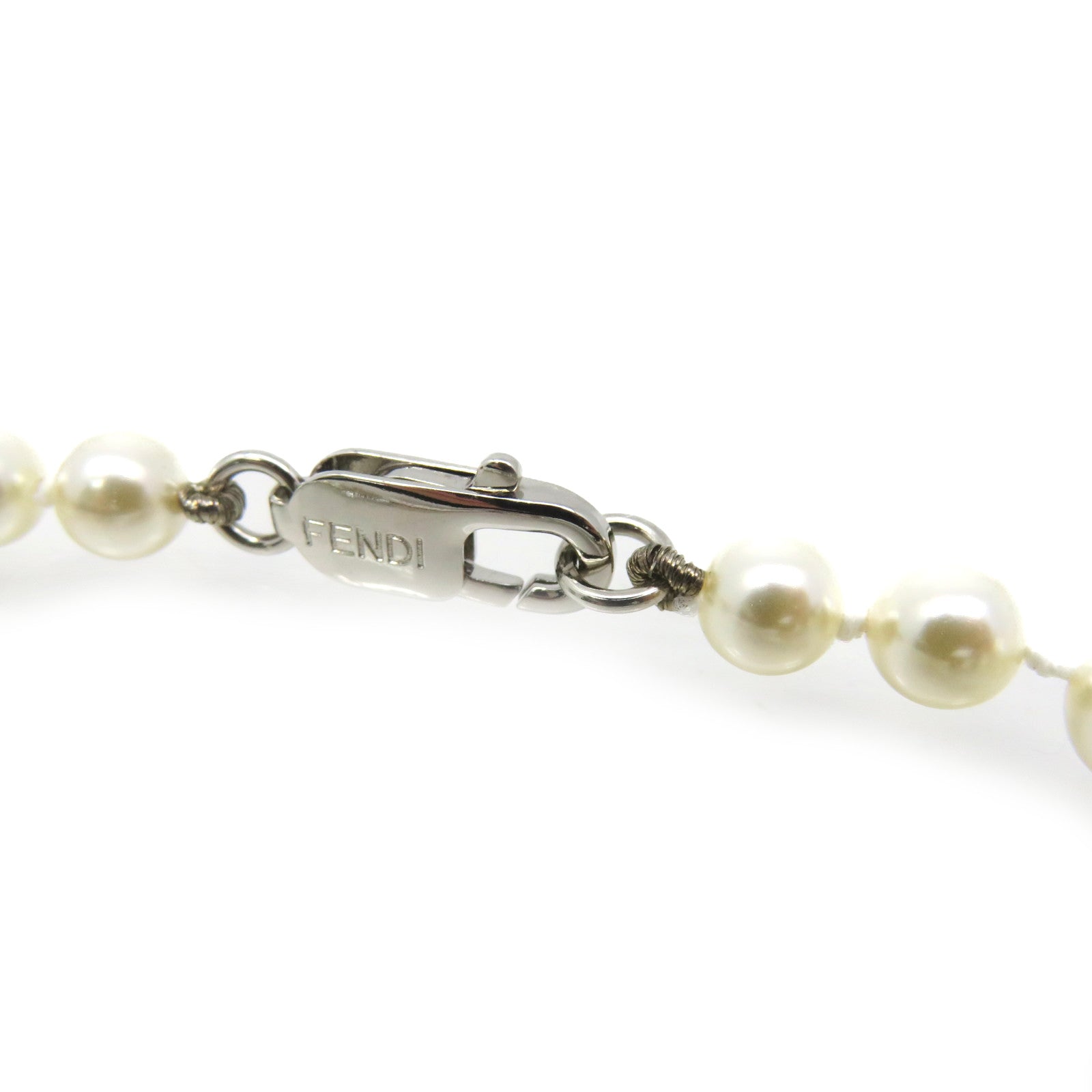 FENDI metal / imitation pearl Fendi o'lock Bracelet bracelet