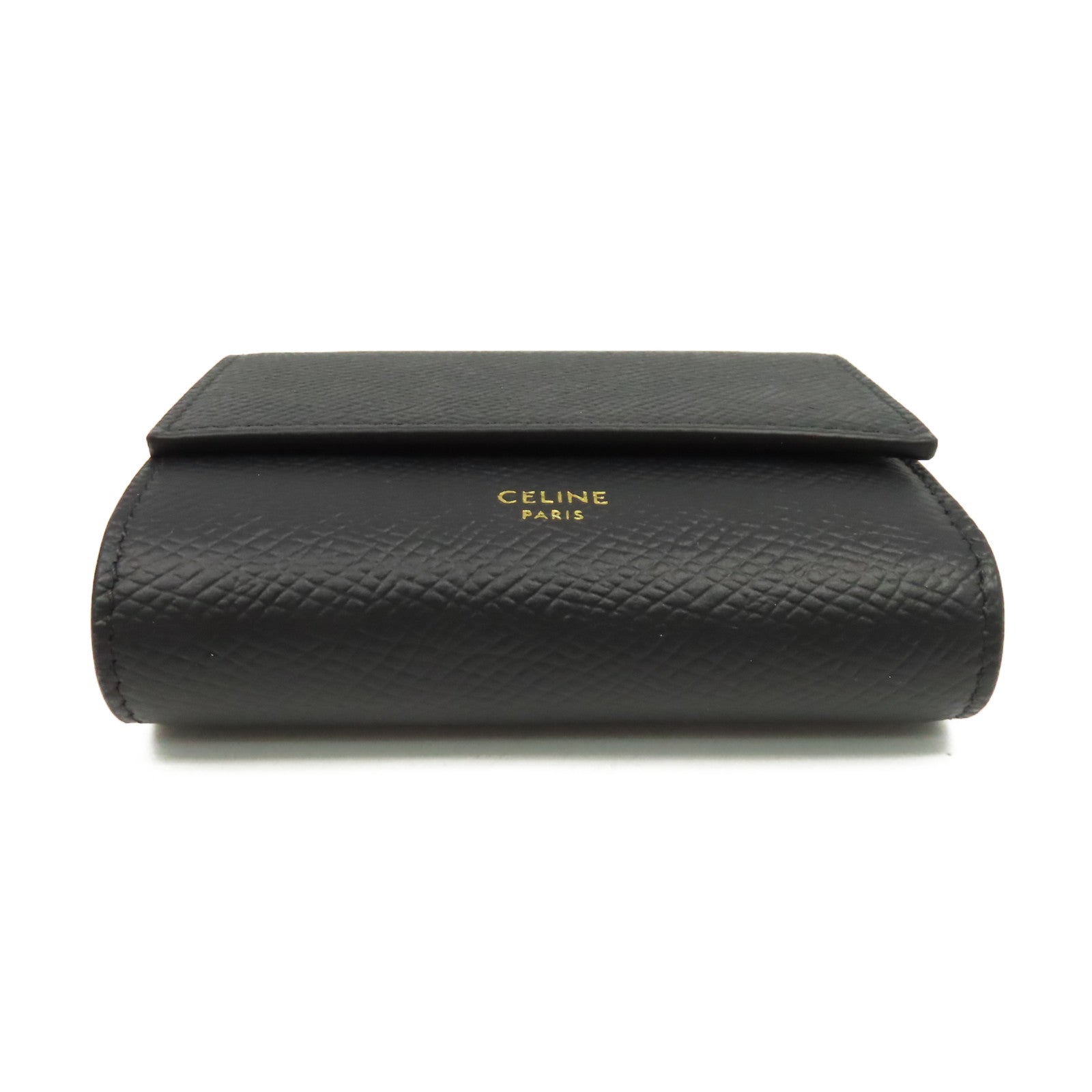 CELINE 牛皮皮革Small Trifold Wallet短錢包黑色