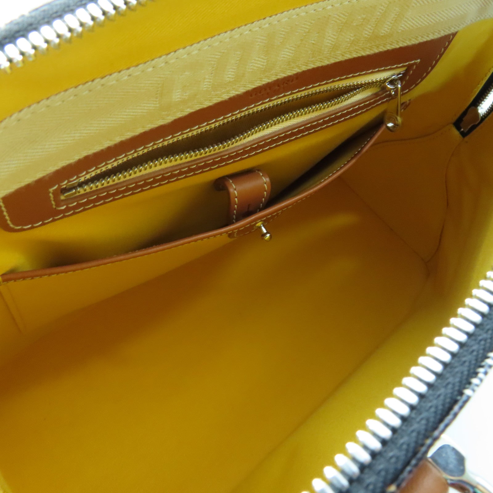 GOYARD 涂层帆布Vendome银扣手挽袋黑色/啡色