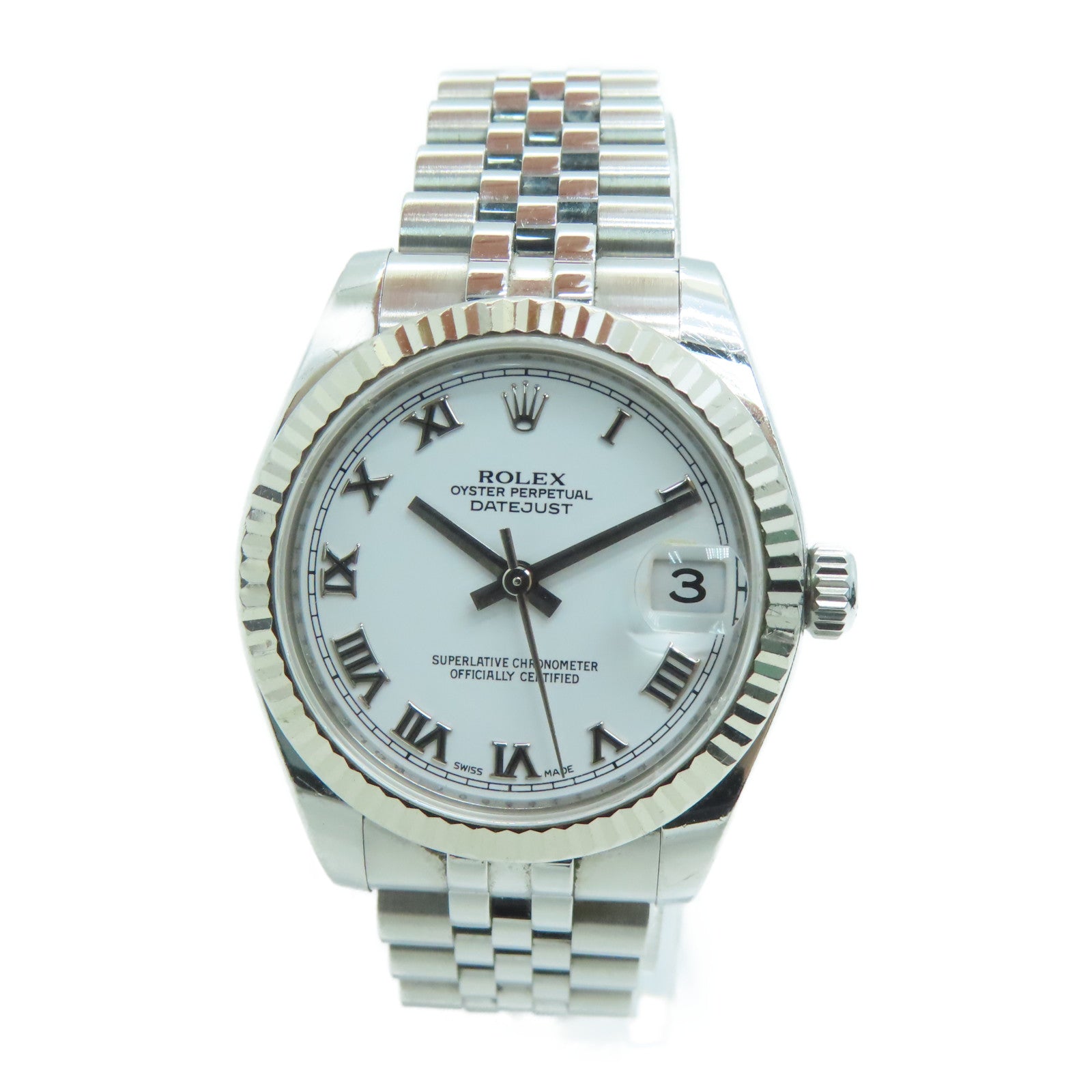 ROLEX Datejust不锈钢手表自动机芯白色