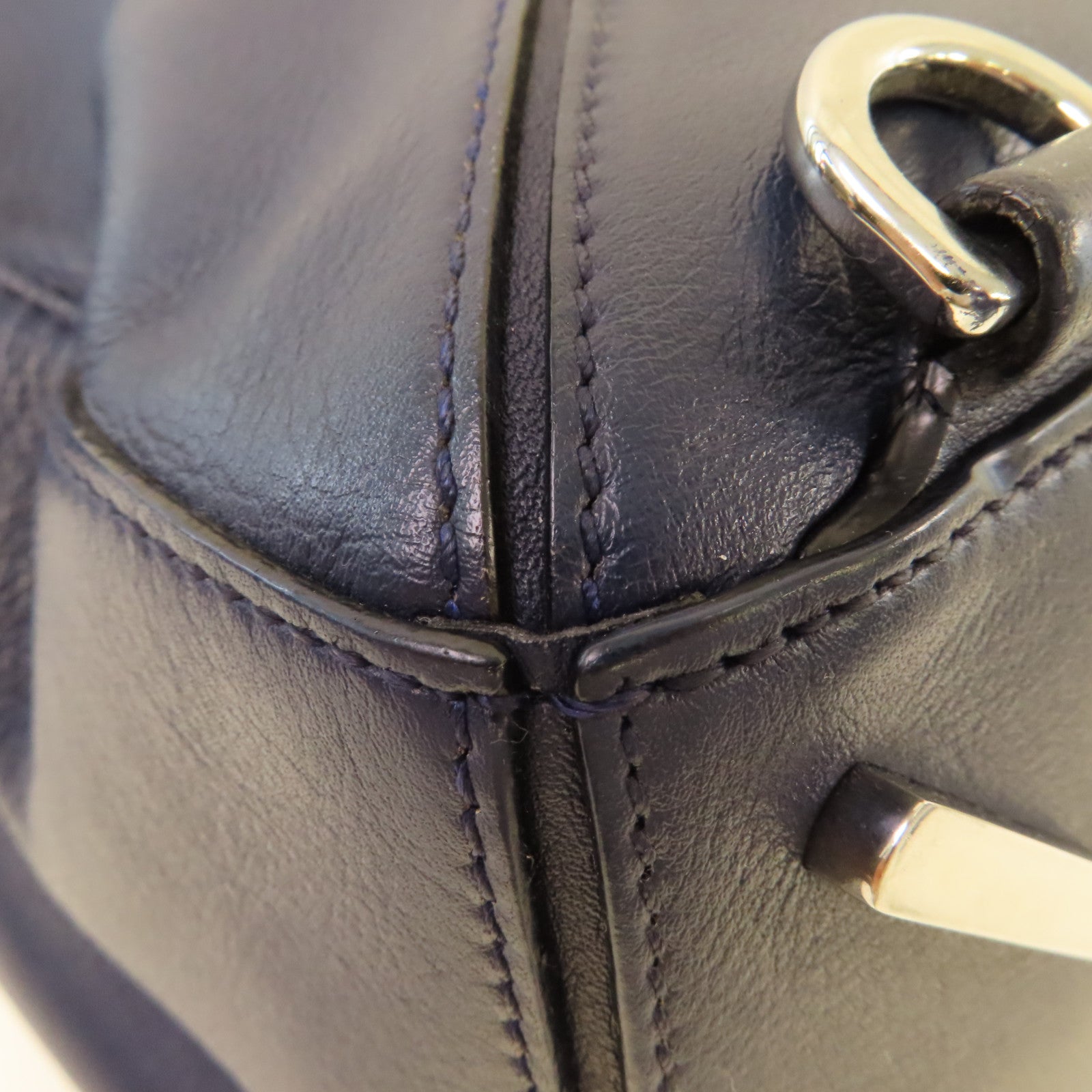 LOEWE 牛皮皮革Puzzle 2Way Shoulder Bag手挽肩背兩用袋藍色