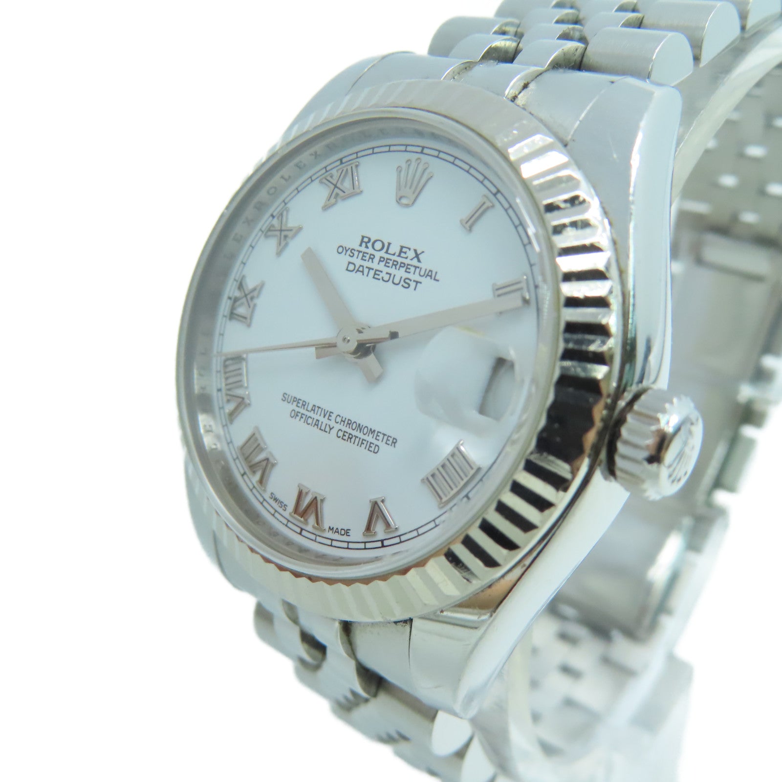 ROLEX Datejust不锈钢手表自动机芯白色