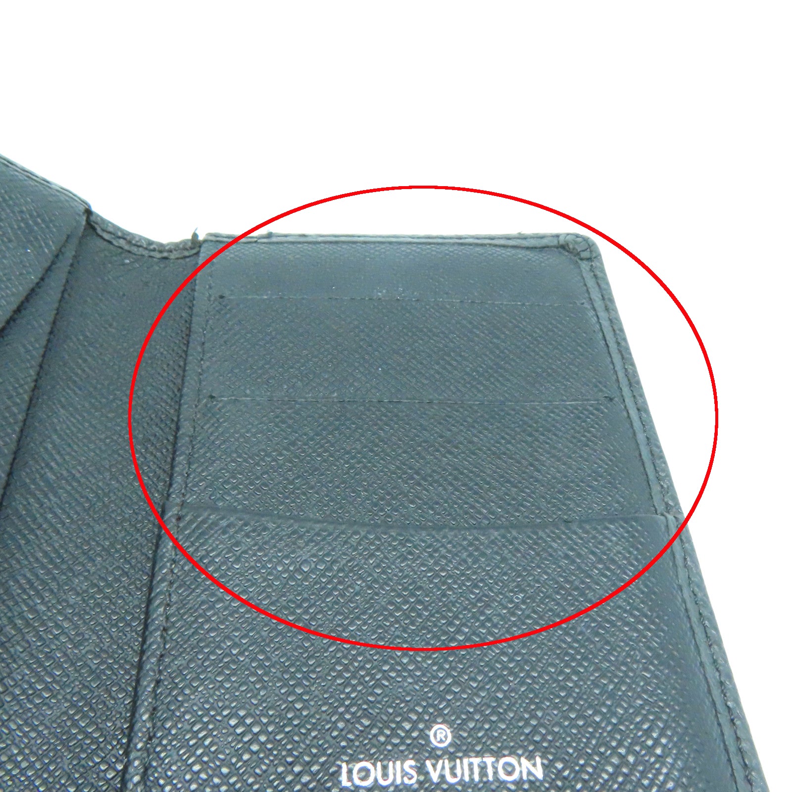 LOUIS VUITTON Taiga Card Case卡片套黑色