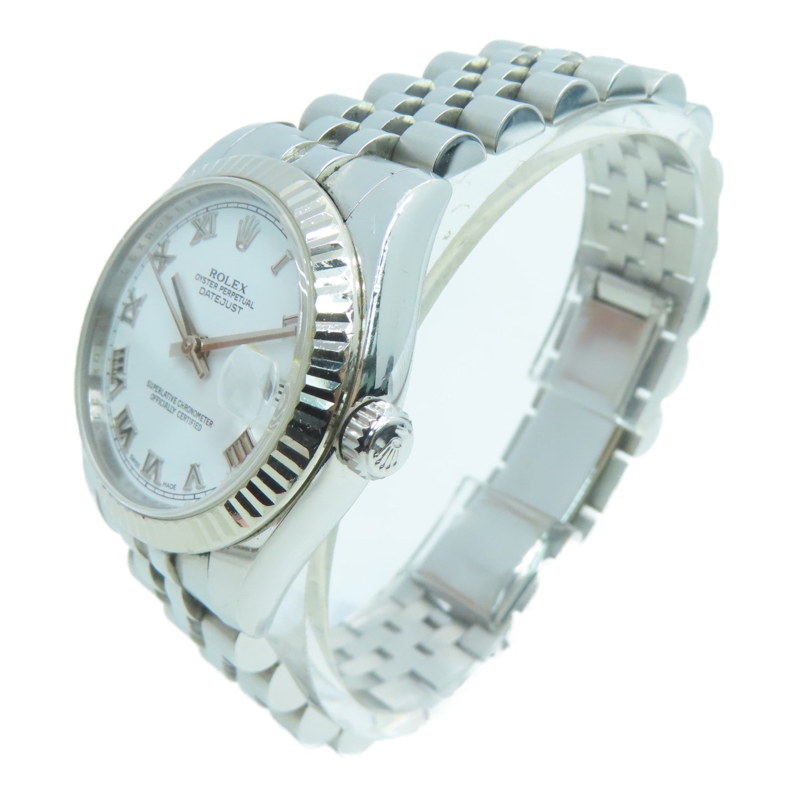 ROLEX Datejust不锈钢手表自动机芯白色