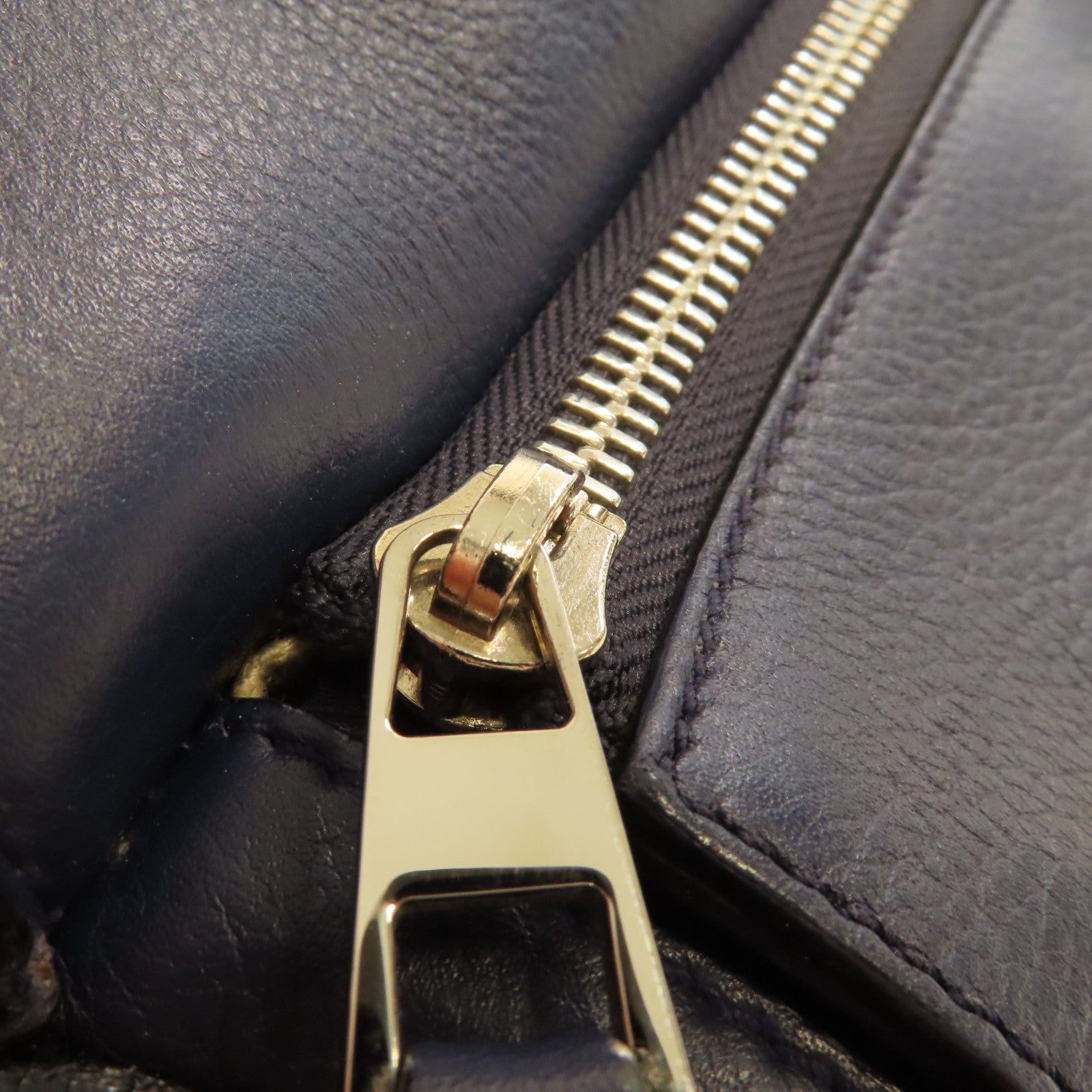 LOEWE 牛皮皮革Puzzle 2Way Shoulder Bag手挽肩背兩用袋藍色