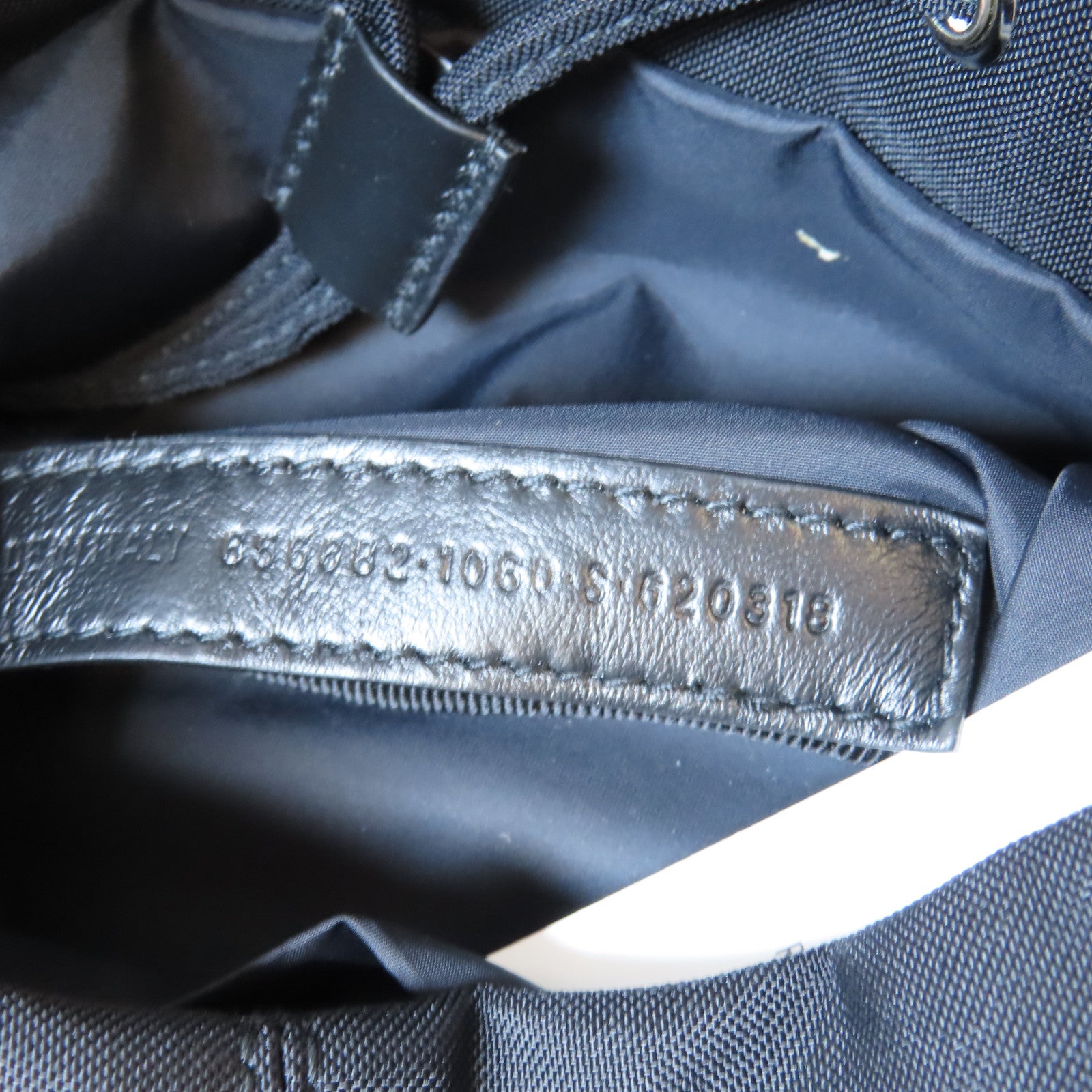 BALENCIAGA 尼龍Wheel Bucket銀扣手挽肩背兩用袋黑色