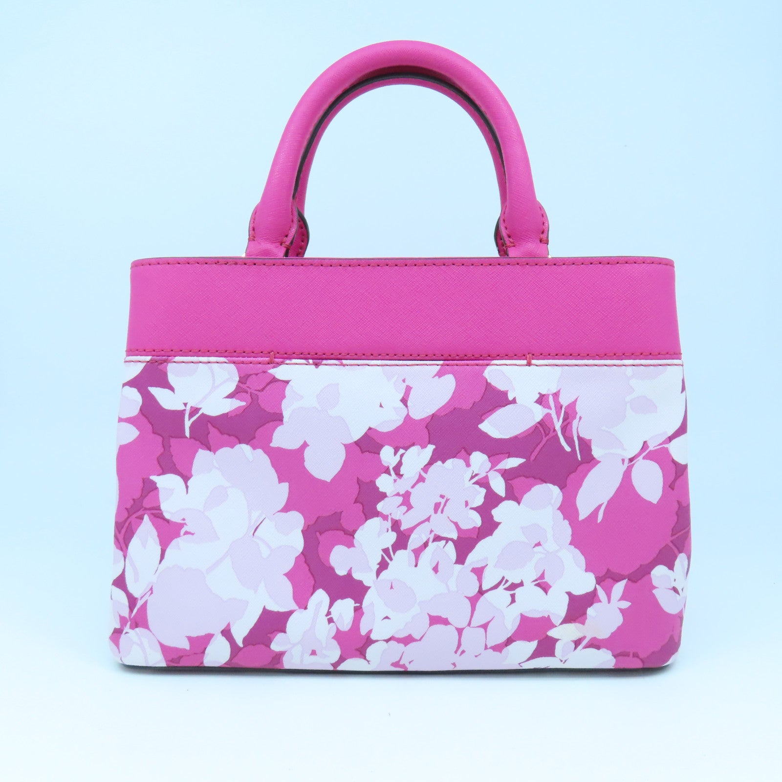 Michael Kors 塗層帆布2 Way Shoulder Bag金扣手挽肩背兩用袋粉紅色