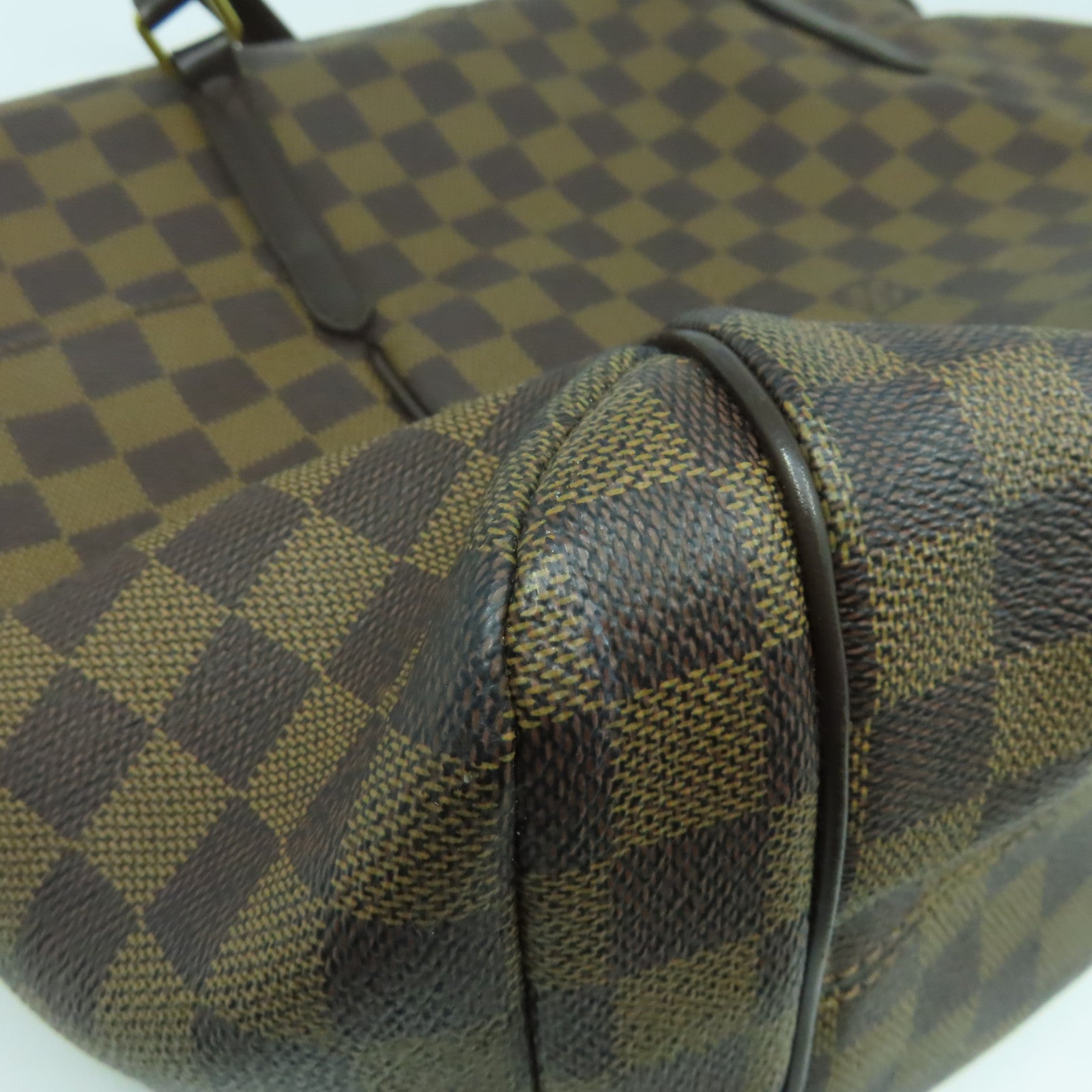 LOUIS VUITTON Damier Ebene Totally MM金扣肩背袋啡色