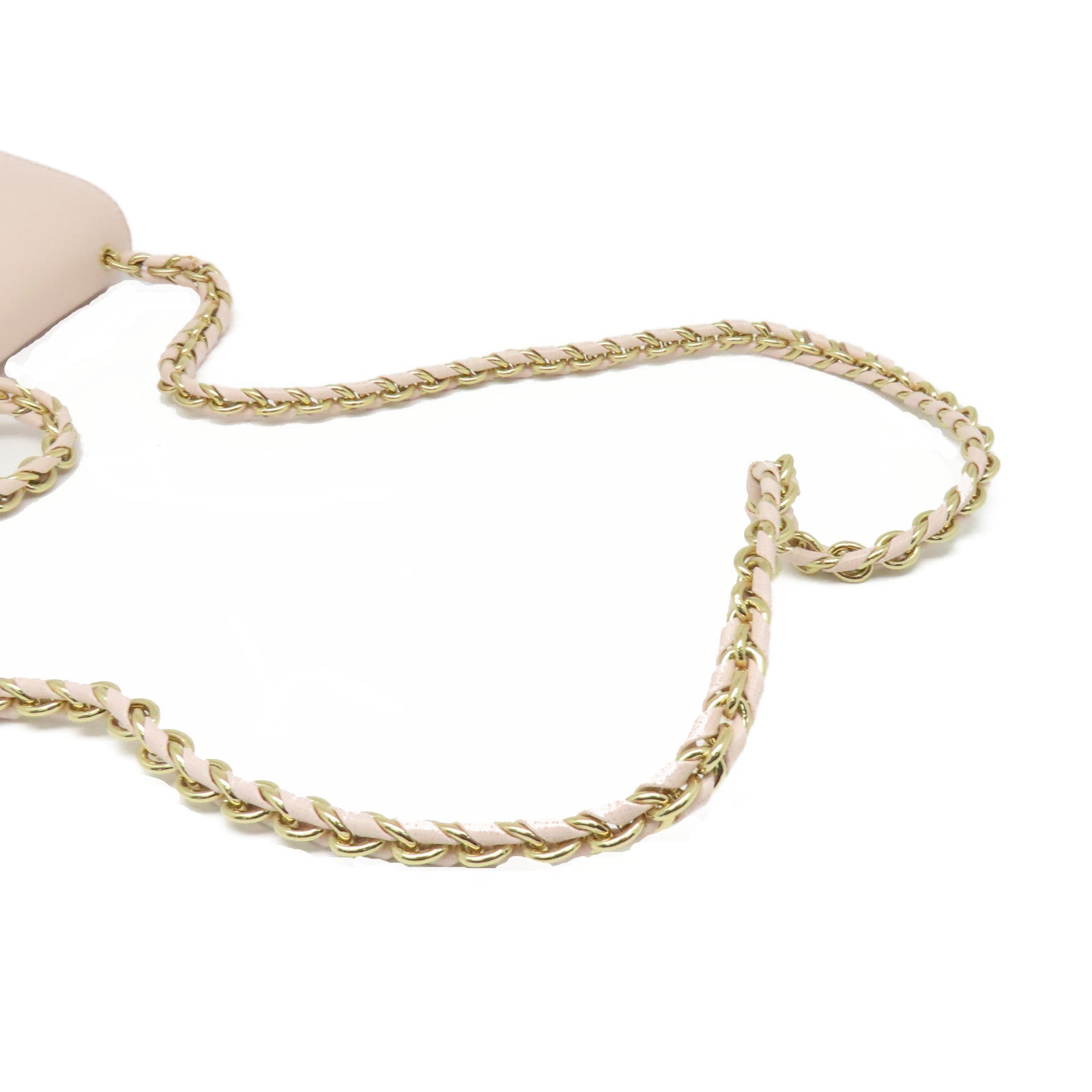 Salvatore Ferragamo 牛皮皮革Chain Shoulder金扣链带肩背袋粉红色
