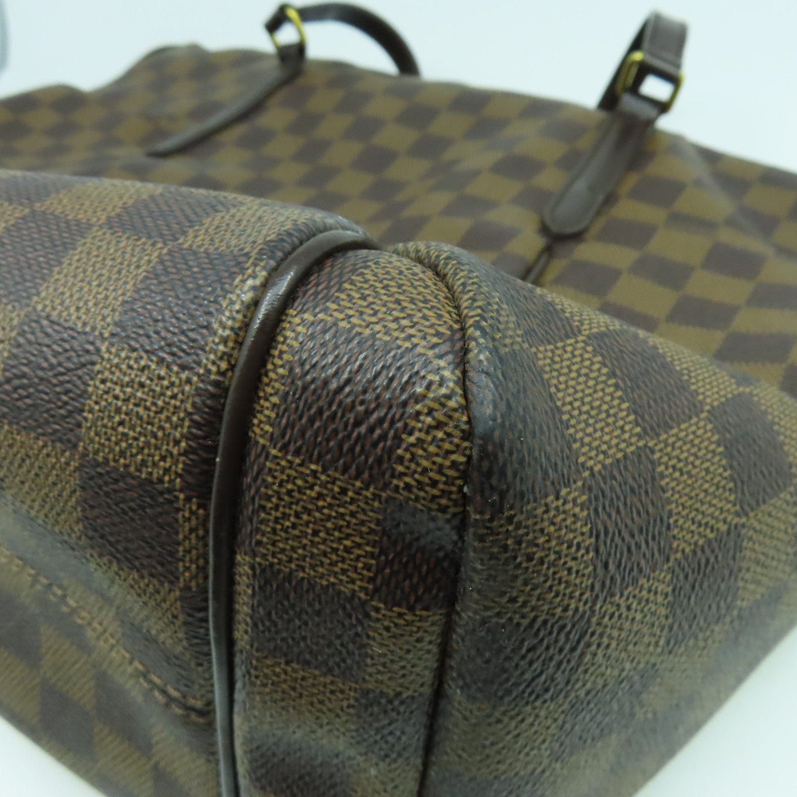 LOUIS VUITTON Damier Ebene Totally MM金扣肩背袋啡色