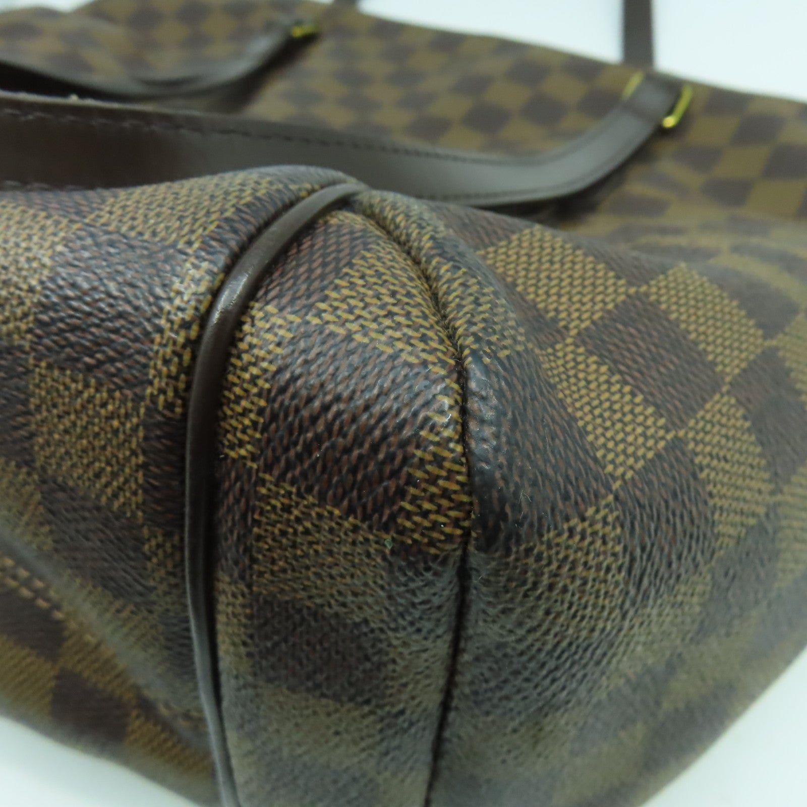 LOUIS VUITTON Damier Ebene Totally MM金扣肩背袋啡色