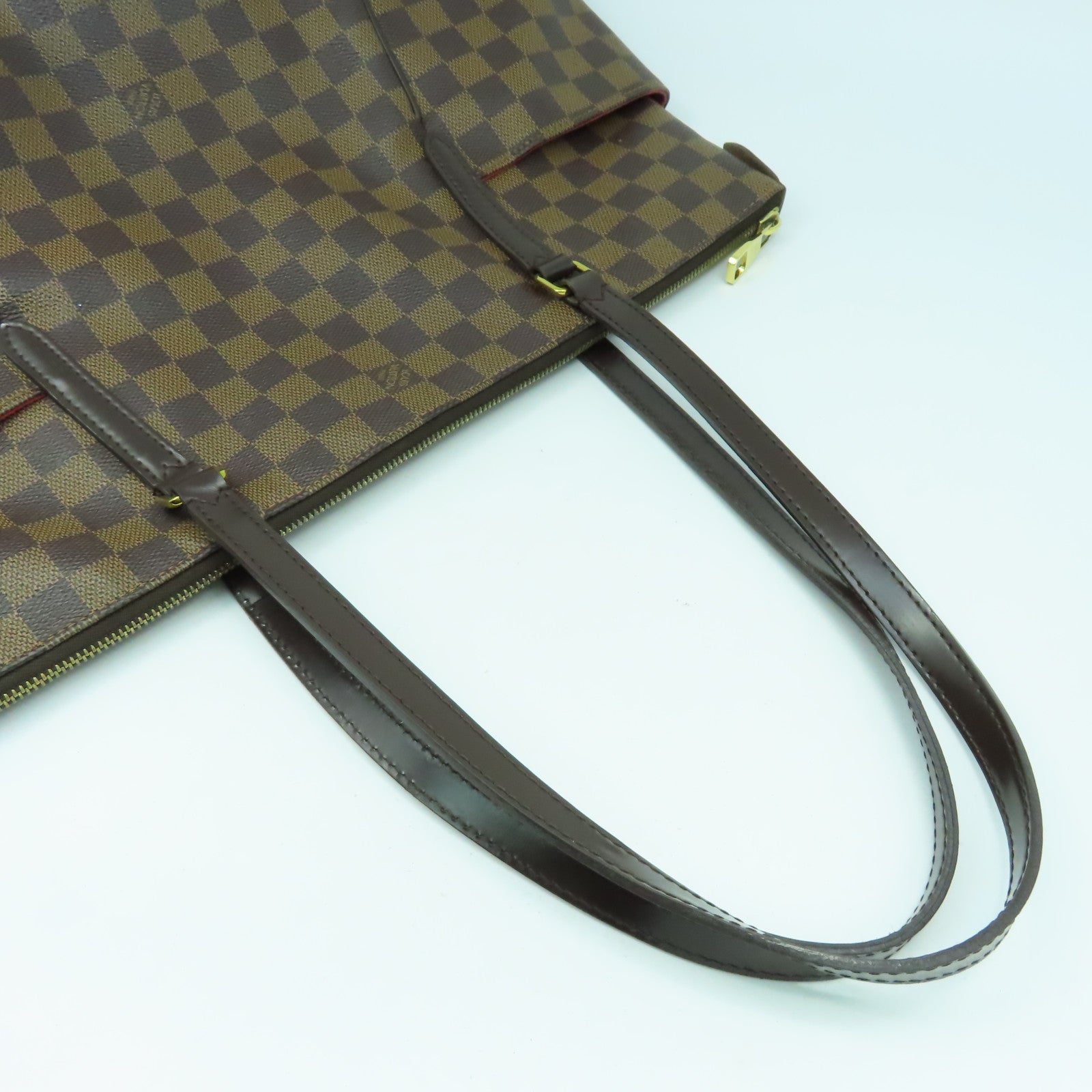 LOUIS VUITTON Damier Ebene Totally MM金扣肩背袋啡色