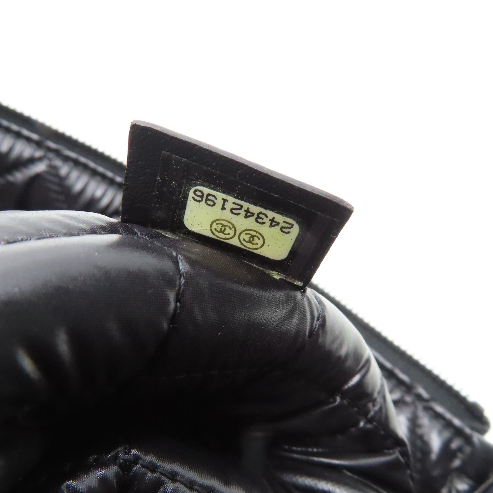 CHANEL 菱格牛皮皮革Clutch手拿包黑色