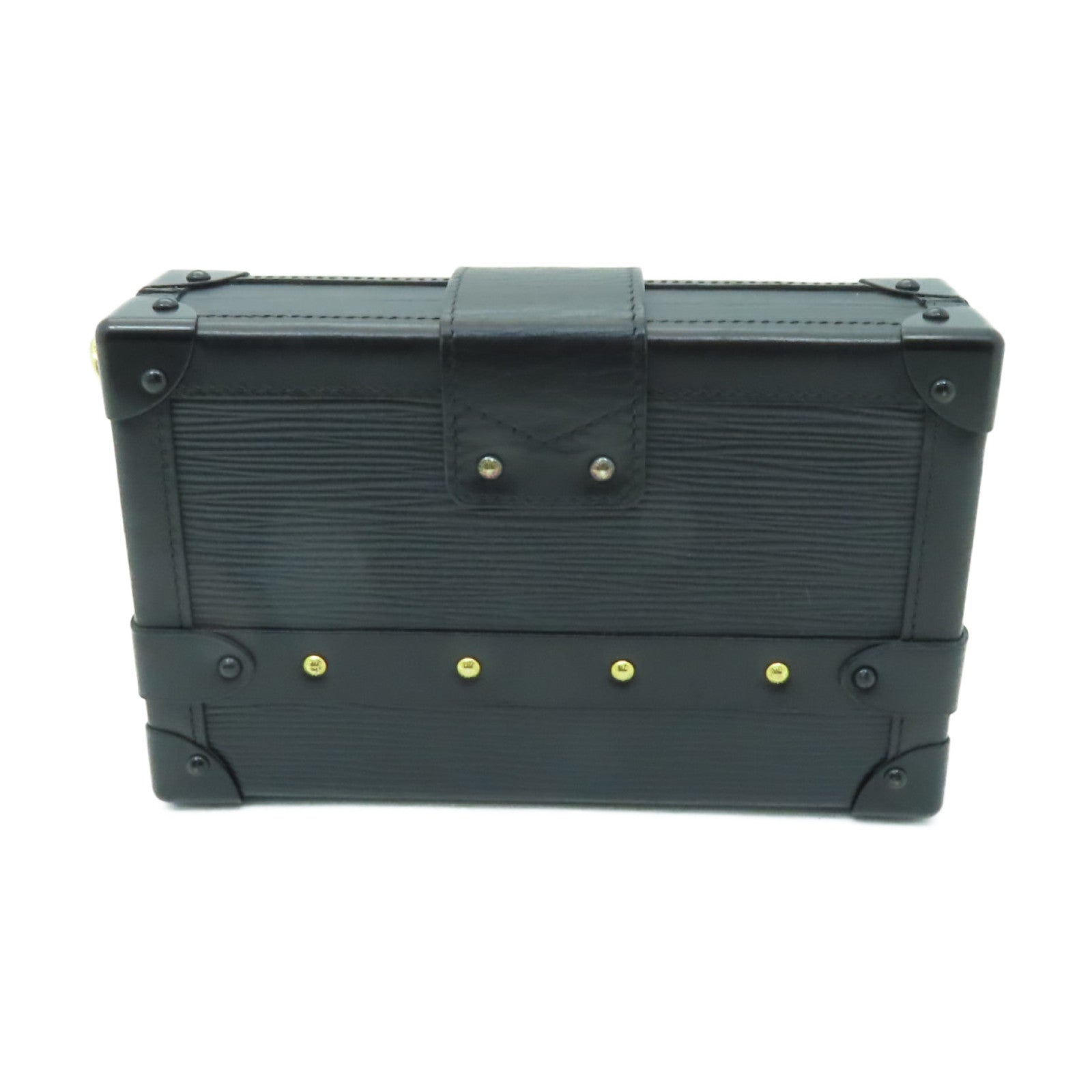 LOUIS VUITTON Epi Petite Malle金扣肩背袋黒色