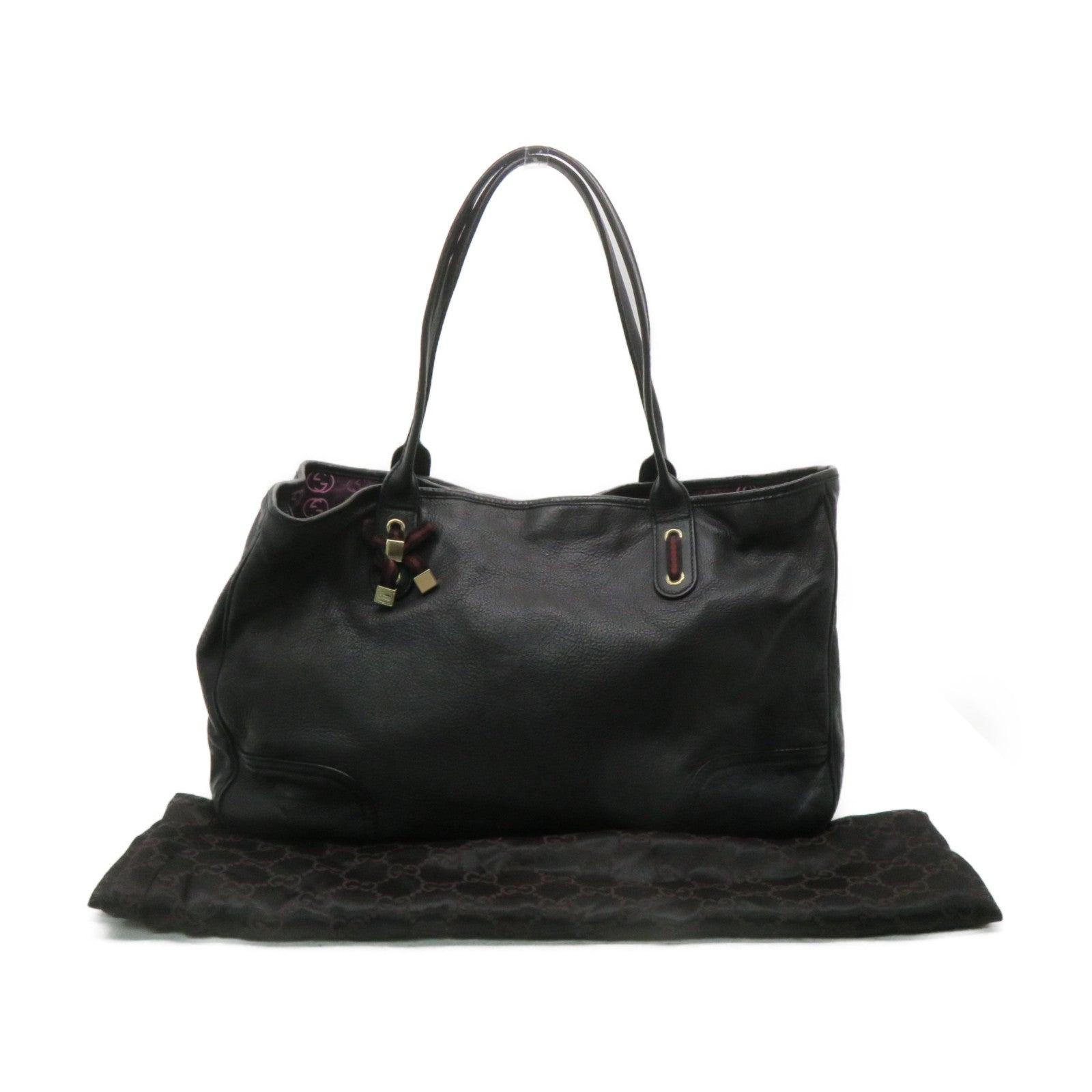 GUCCI 牛皮皮革Shoulder Bag肩背袋黑色
