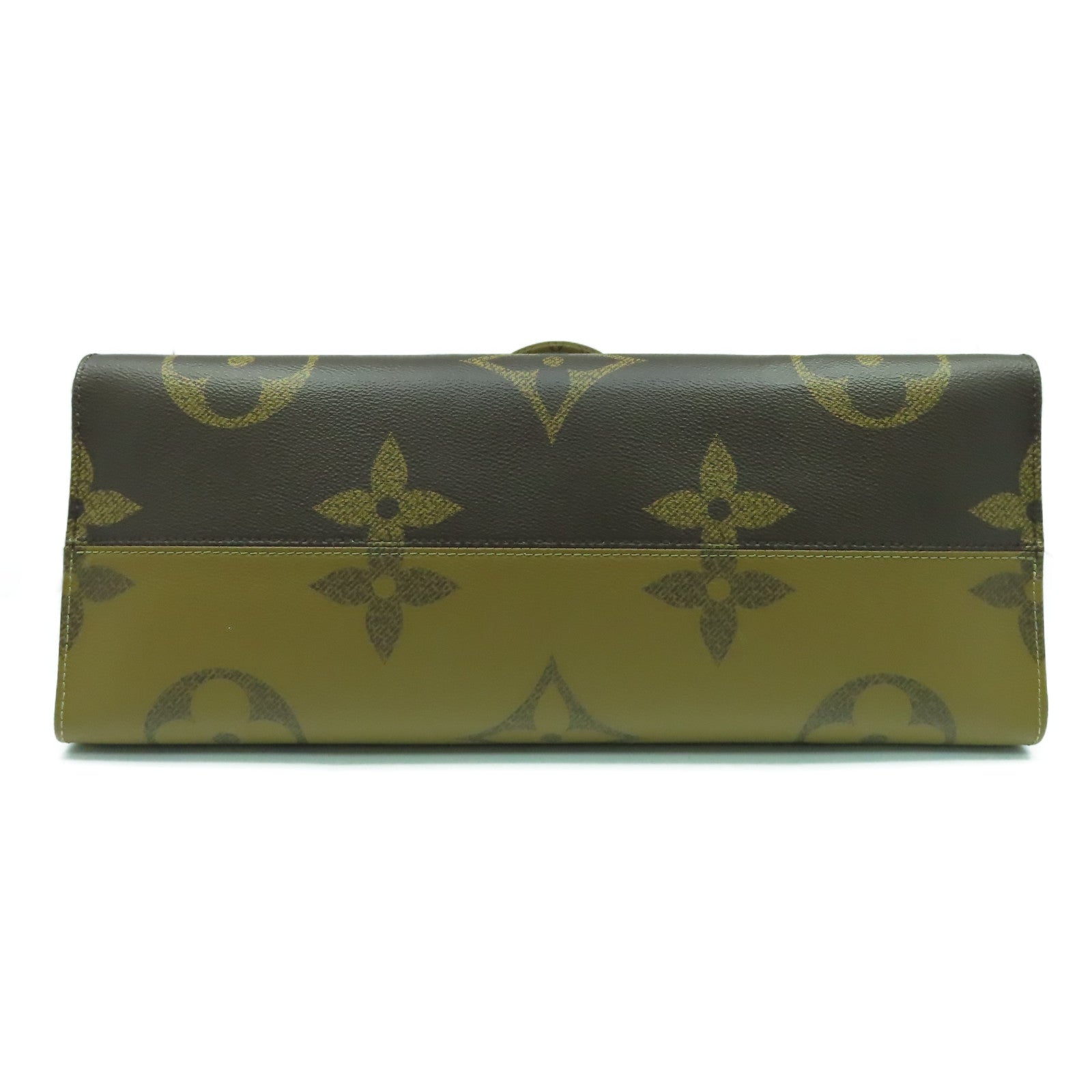 LOUIS VUITTON 【激減優惠】Monogram Giant Reverse On The Go GM金扣手挽肩背兩用袋啡色