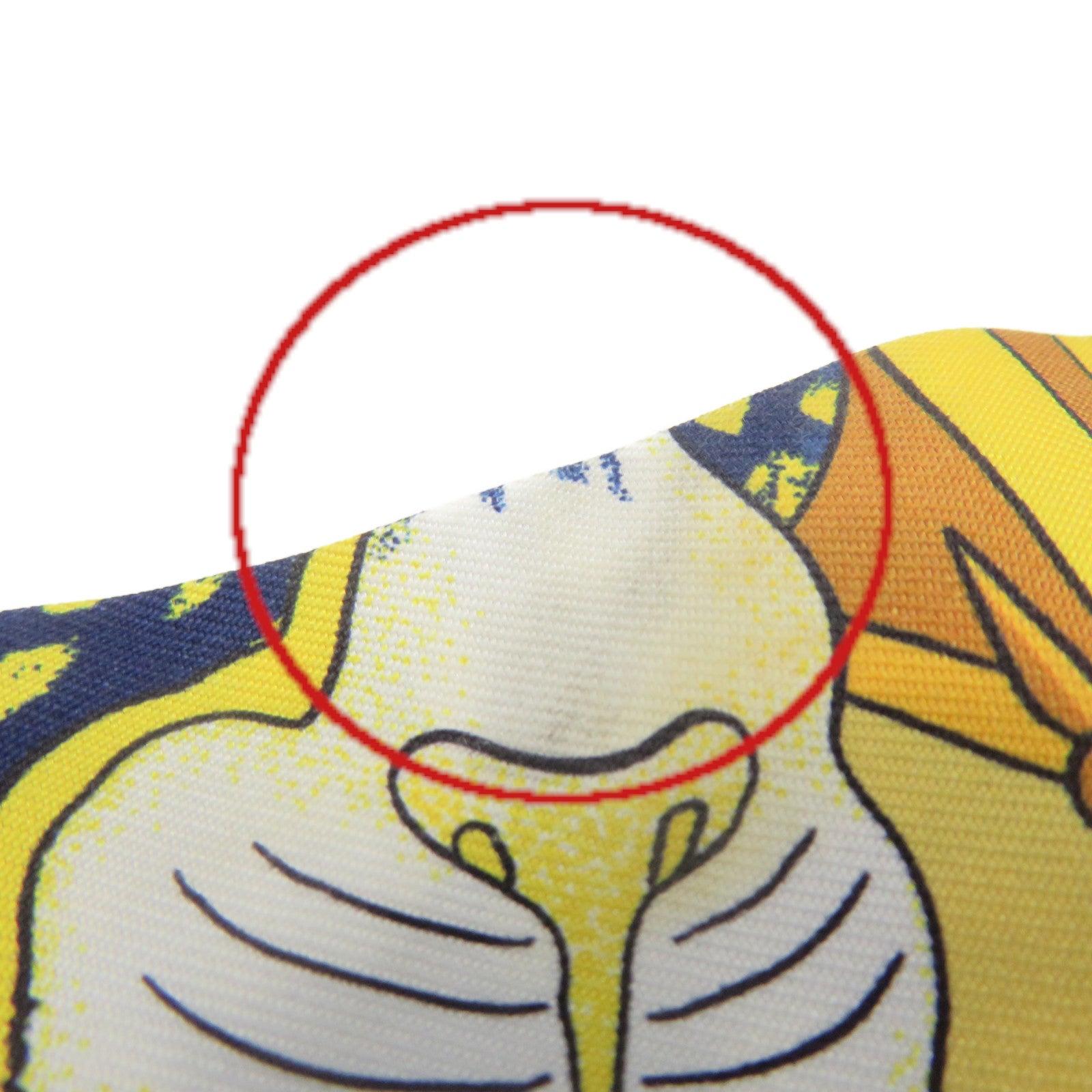 HERMES Silk Twilly Scarf Blue/Yellow/Color