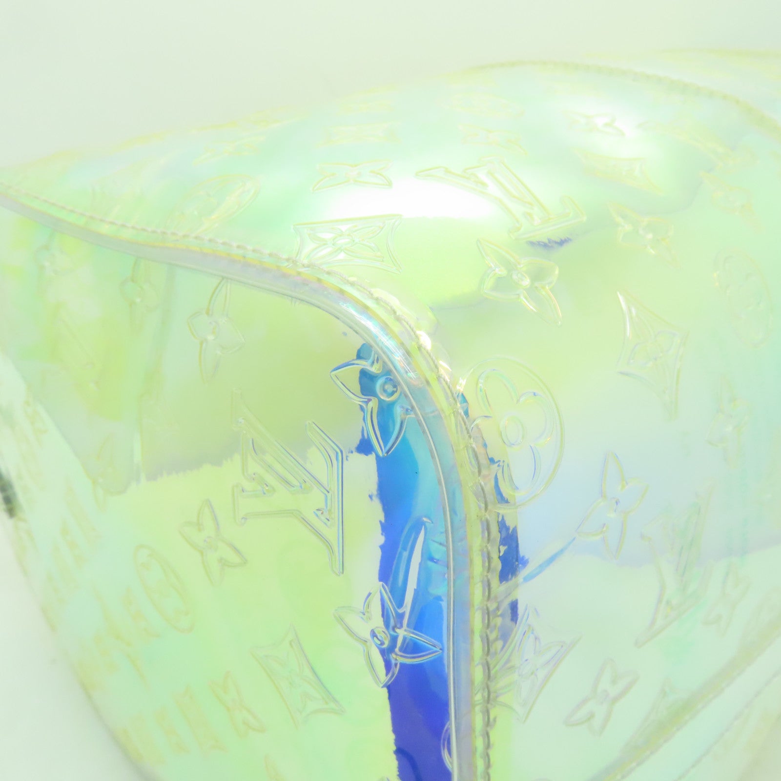 LOUIS VUITTON 【激減優惠】Monogram Prism Keepall 50 Bandouliere金扣波士頓包虹彩色