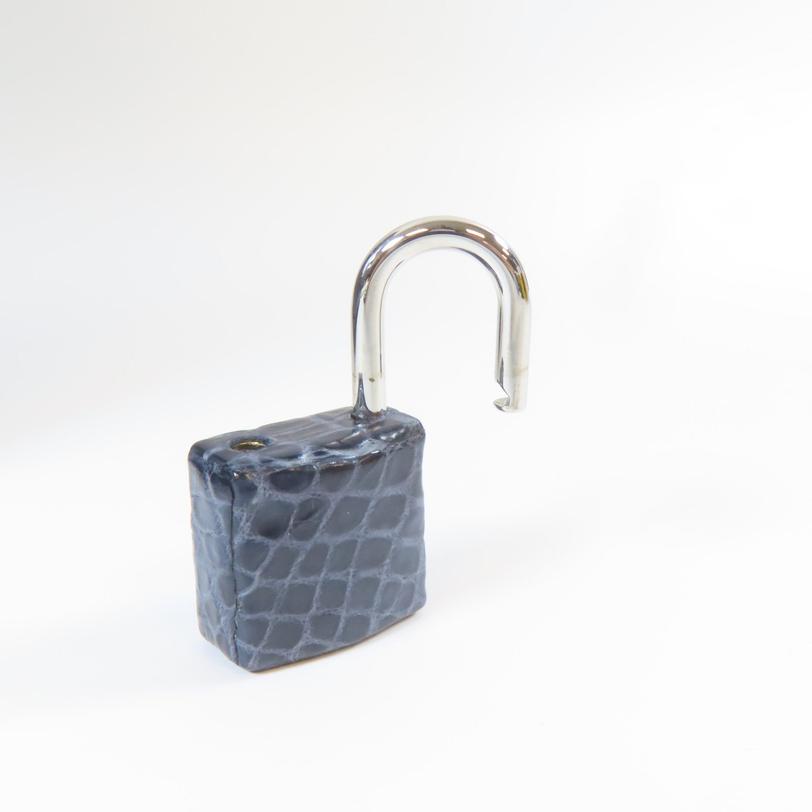 HERMES 鱷魚皮革Birkin 30銀扣手挽袋藍色