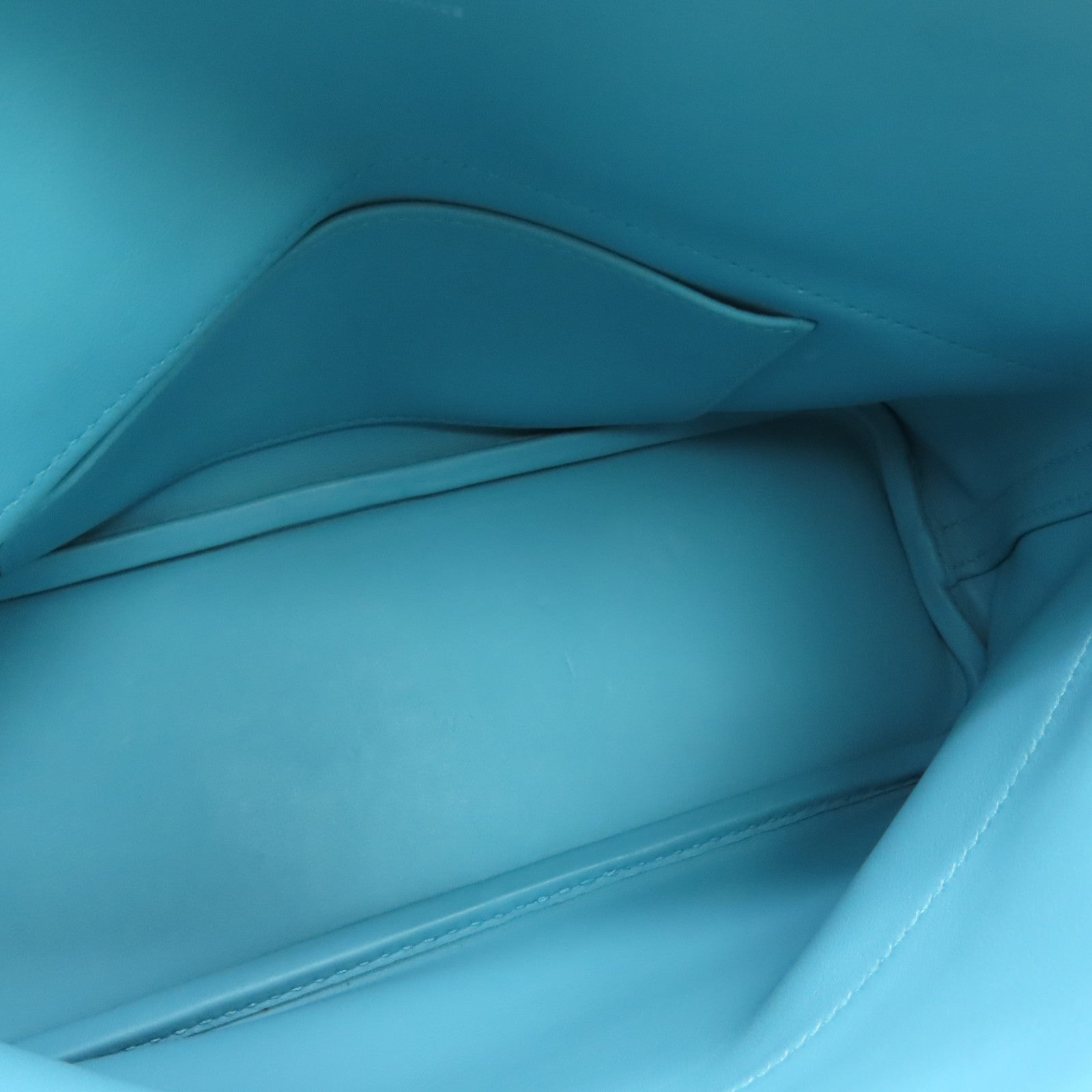 HERMES Swift皮革Bolide 27銀扣手挽肩背兩用袋蒂芬尼藍