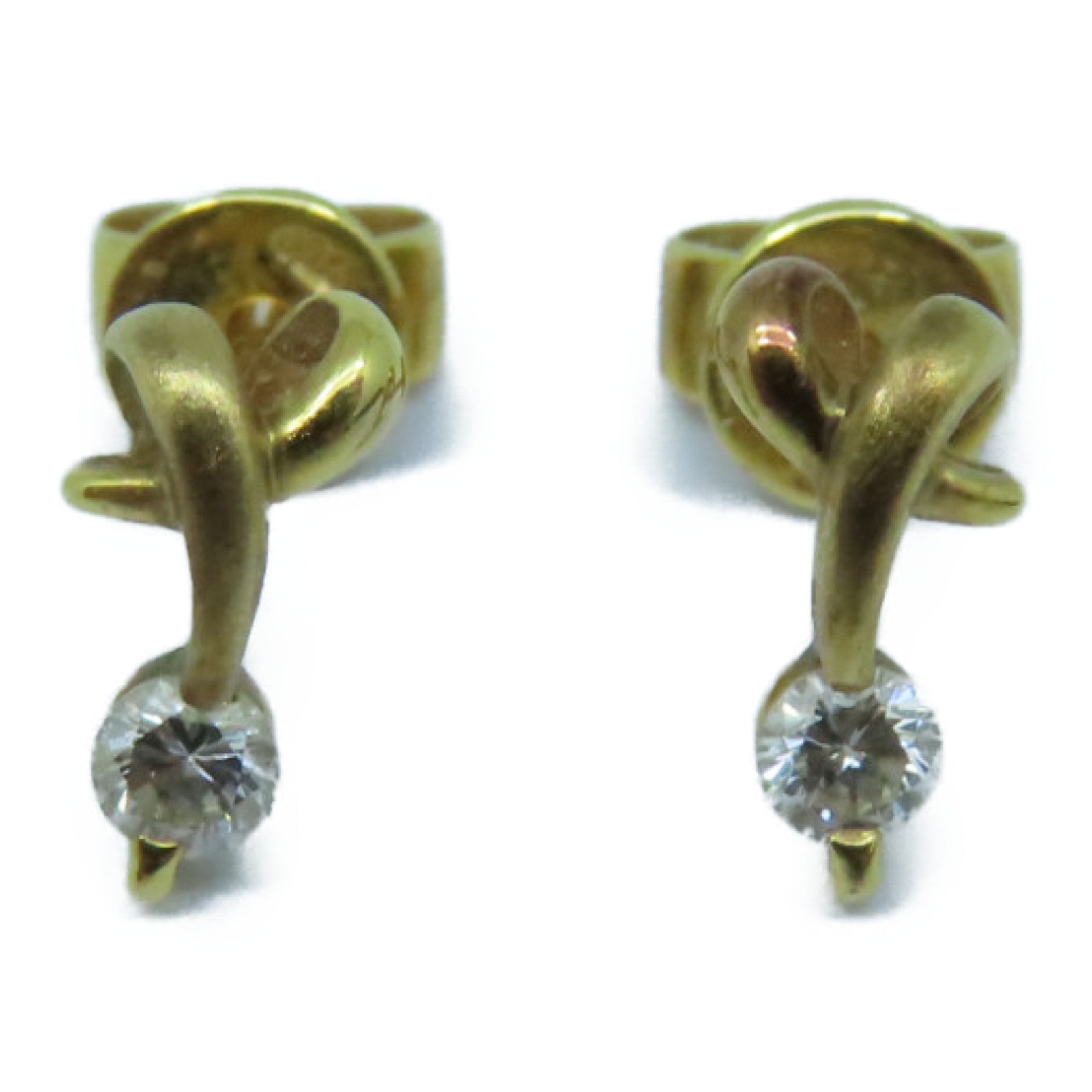 JEWELRY 18K黄金Diamond Earrings鑽石耳環