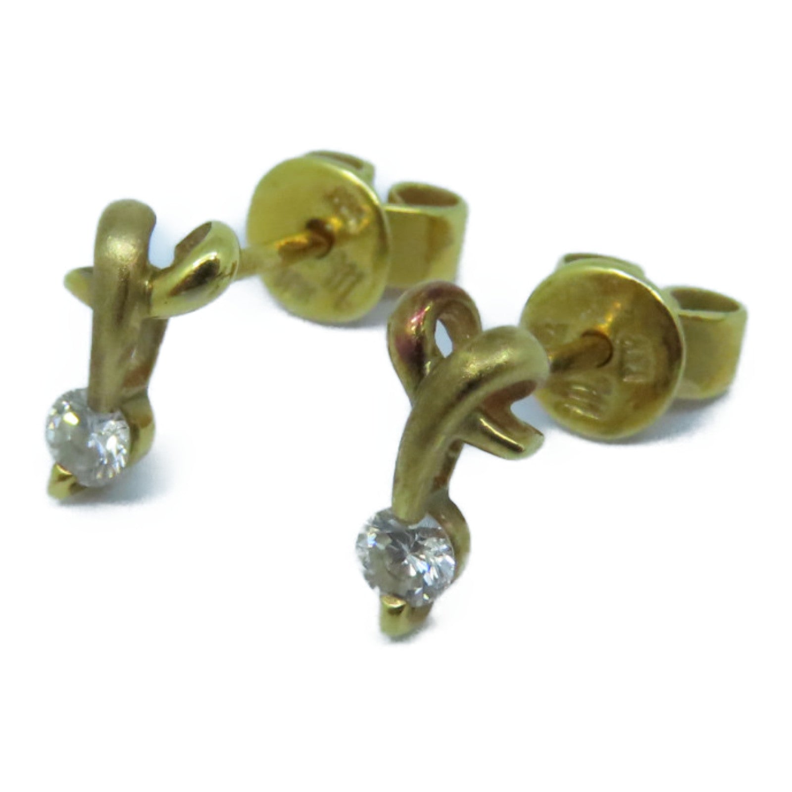 JEWELRY 18K黄金Diamond Earrings鑽石耳環