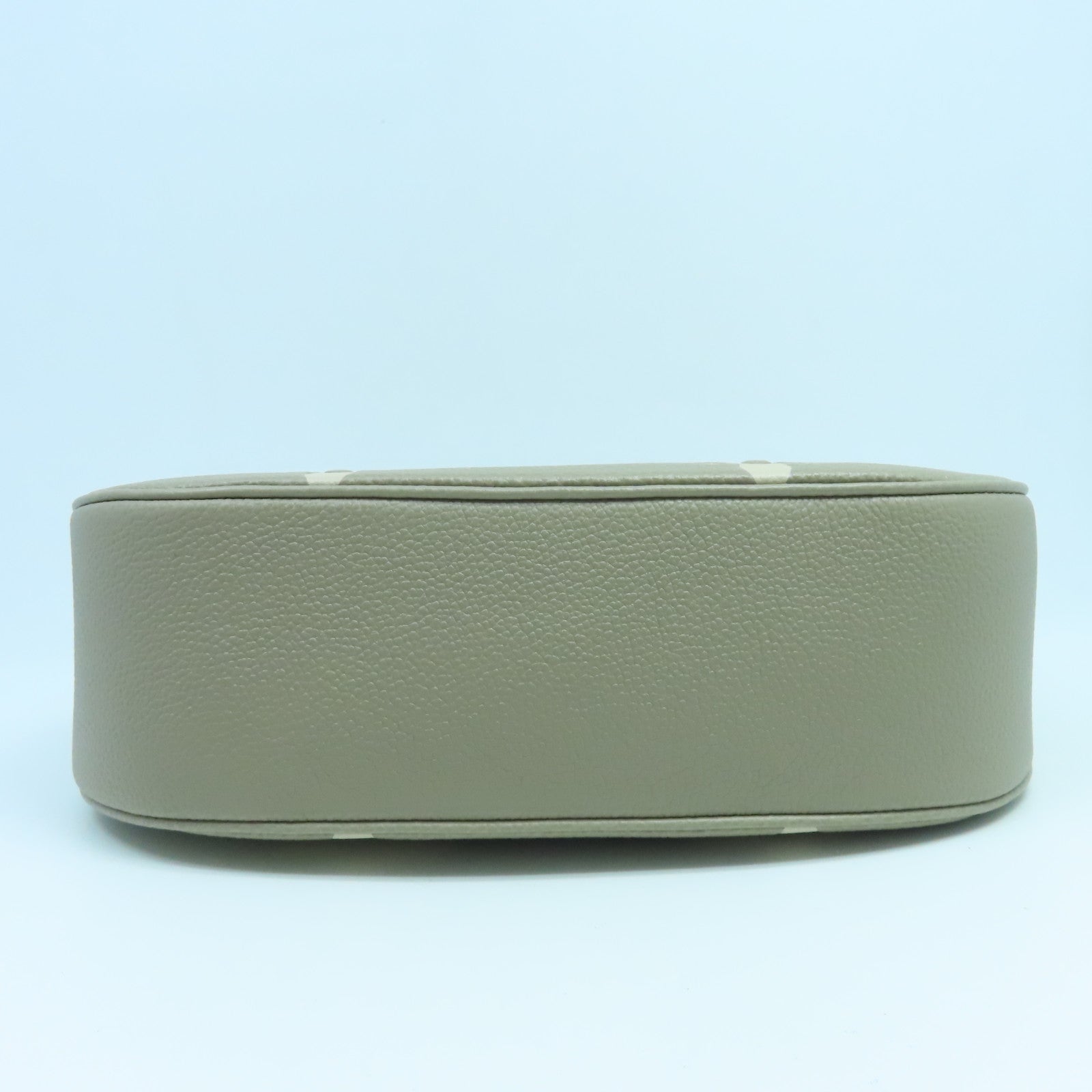 LOUIS VUITTON Monogram Empreinte Bagatelle Gold Buckle Handle Shoulder Bag Turtledove Grey/Cream