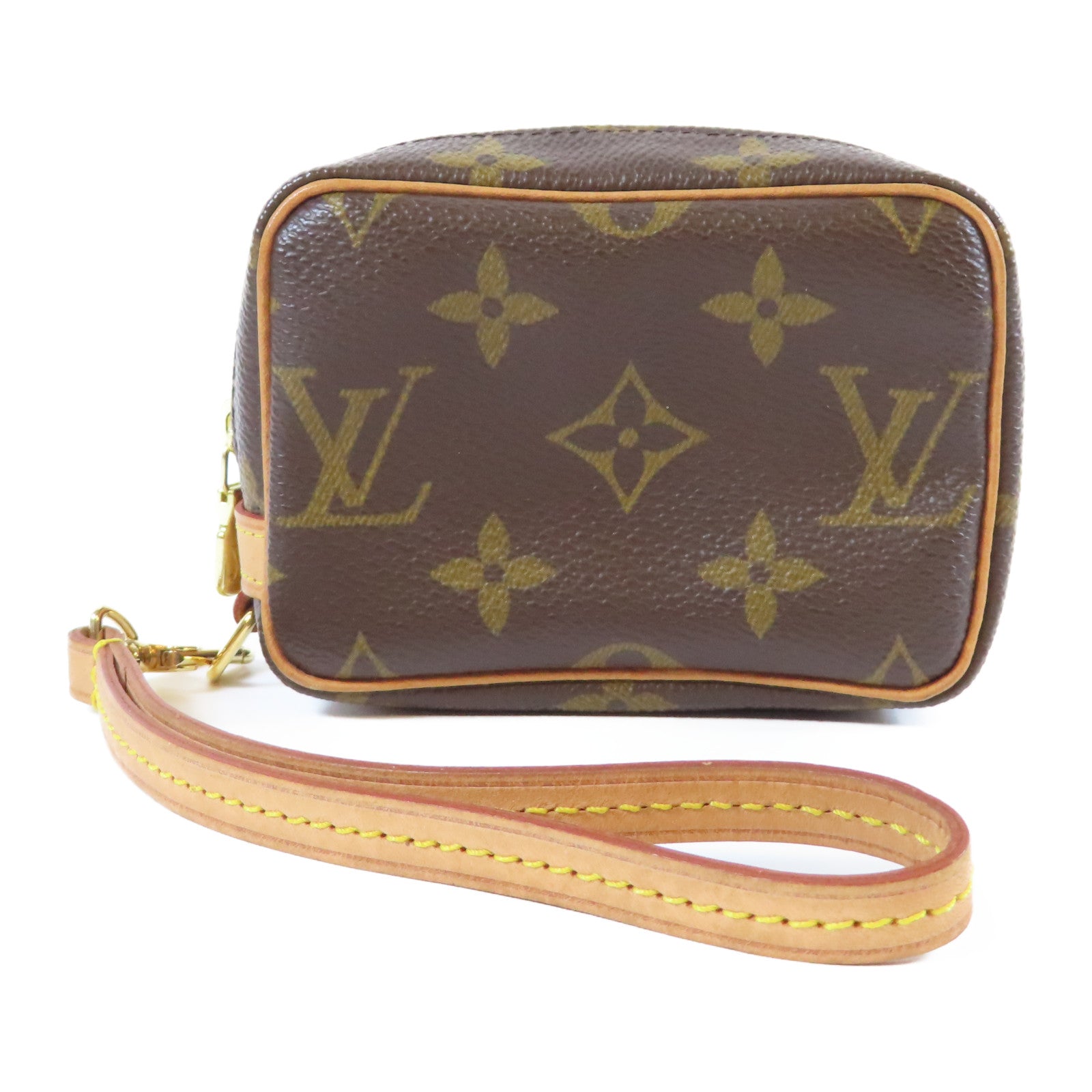 LOUIS VUITTON Monogram Trousse Wapity Pouch金扣手拿包啡色