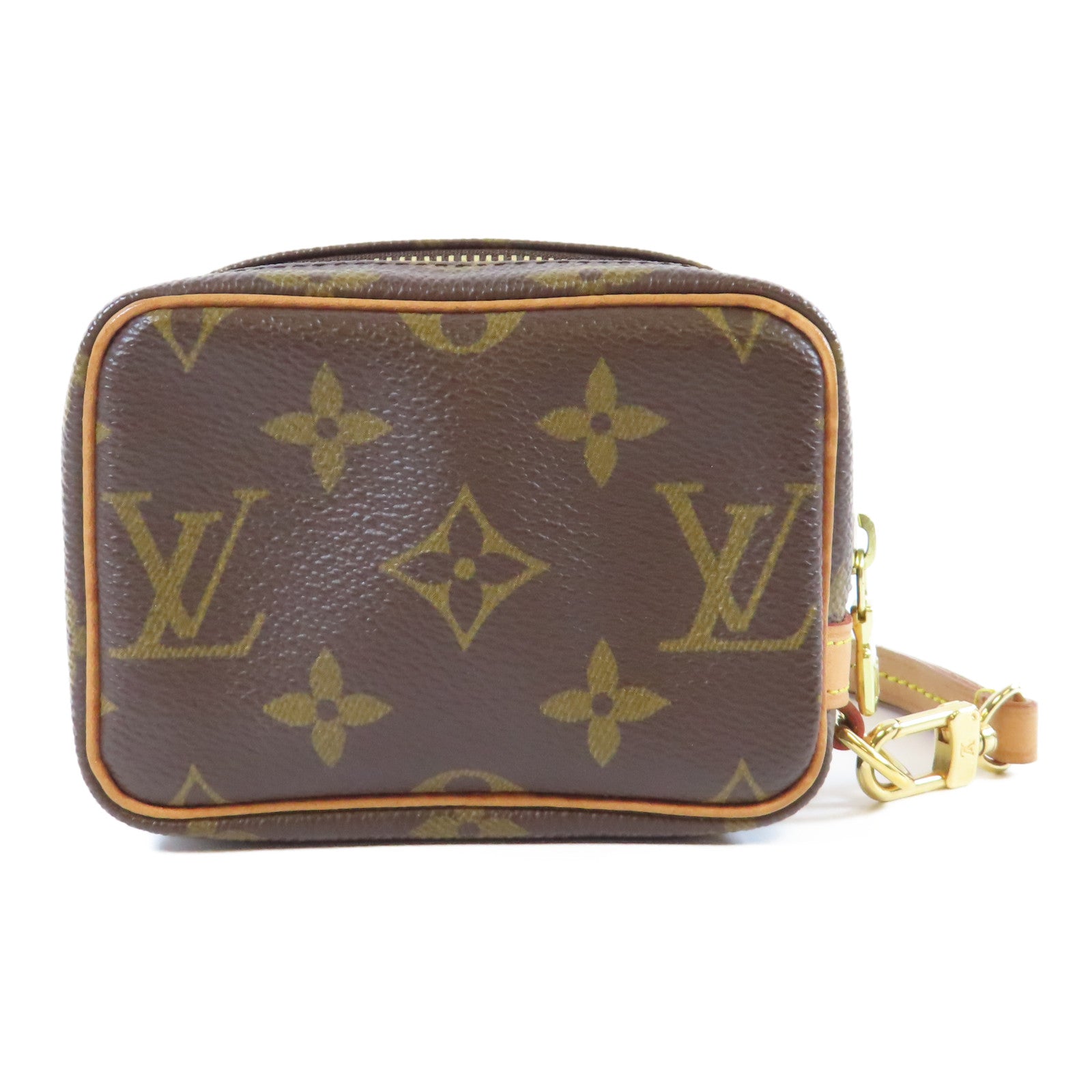 LOUIS VUITTON Monogram Trousse Wapity Pouch金扣手拿包啡色