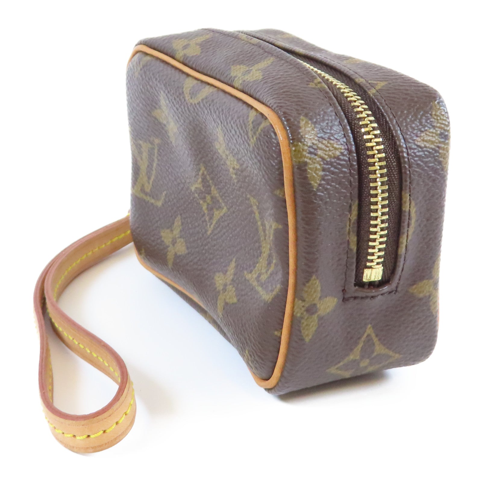 LOUIS VUITTON Monogram Trousse Wapity Pouch金扣手拿包啡色