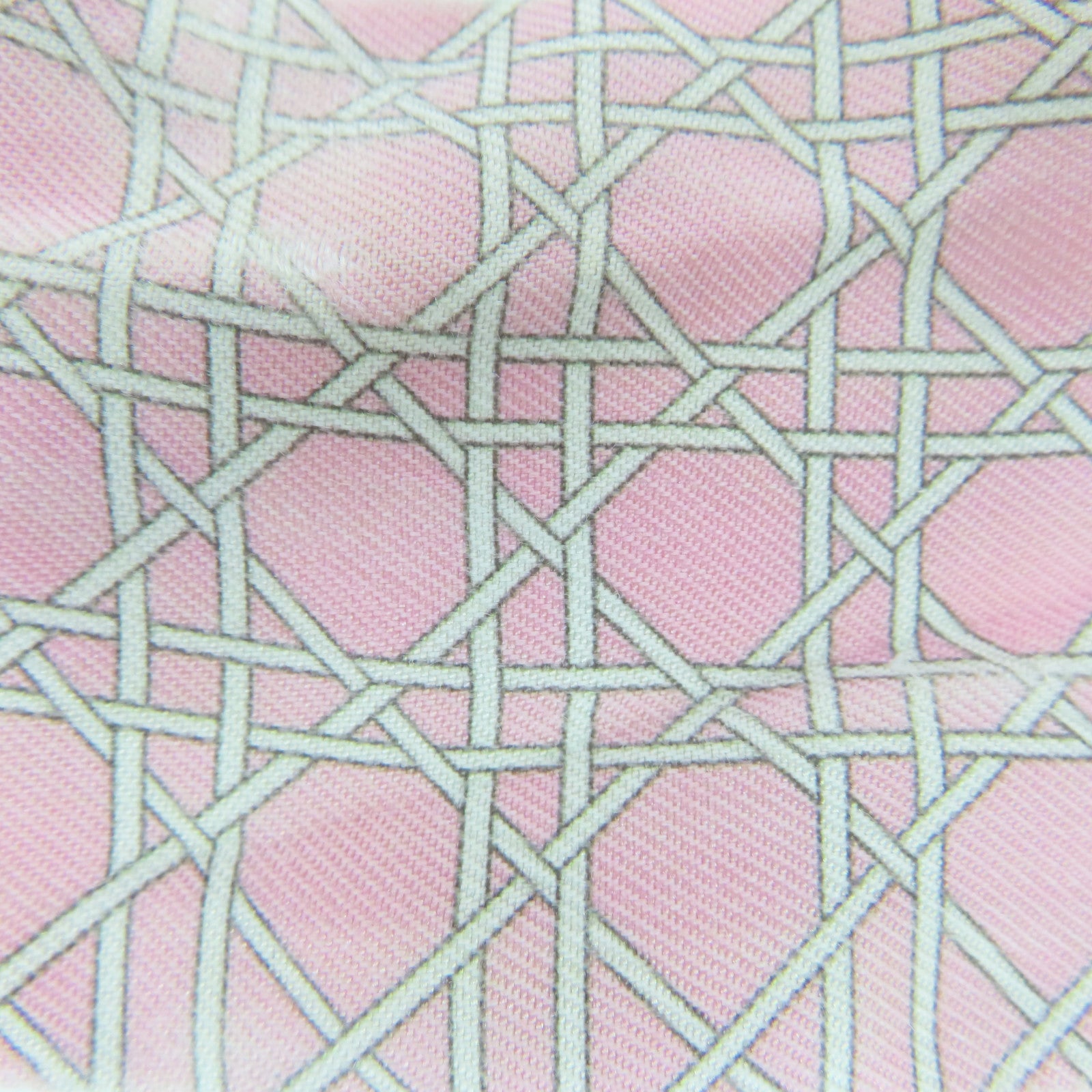 HERMES Silk Twilly Scarf Pink/Yellow