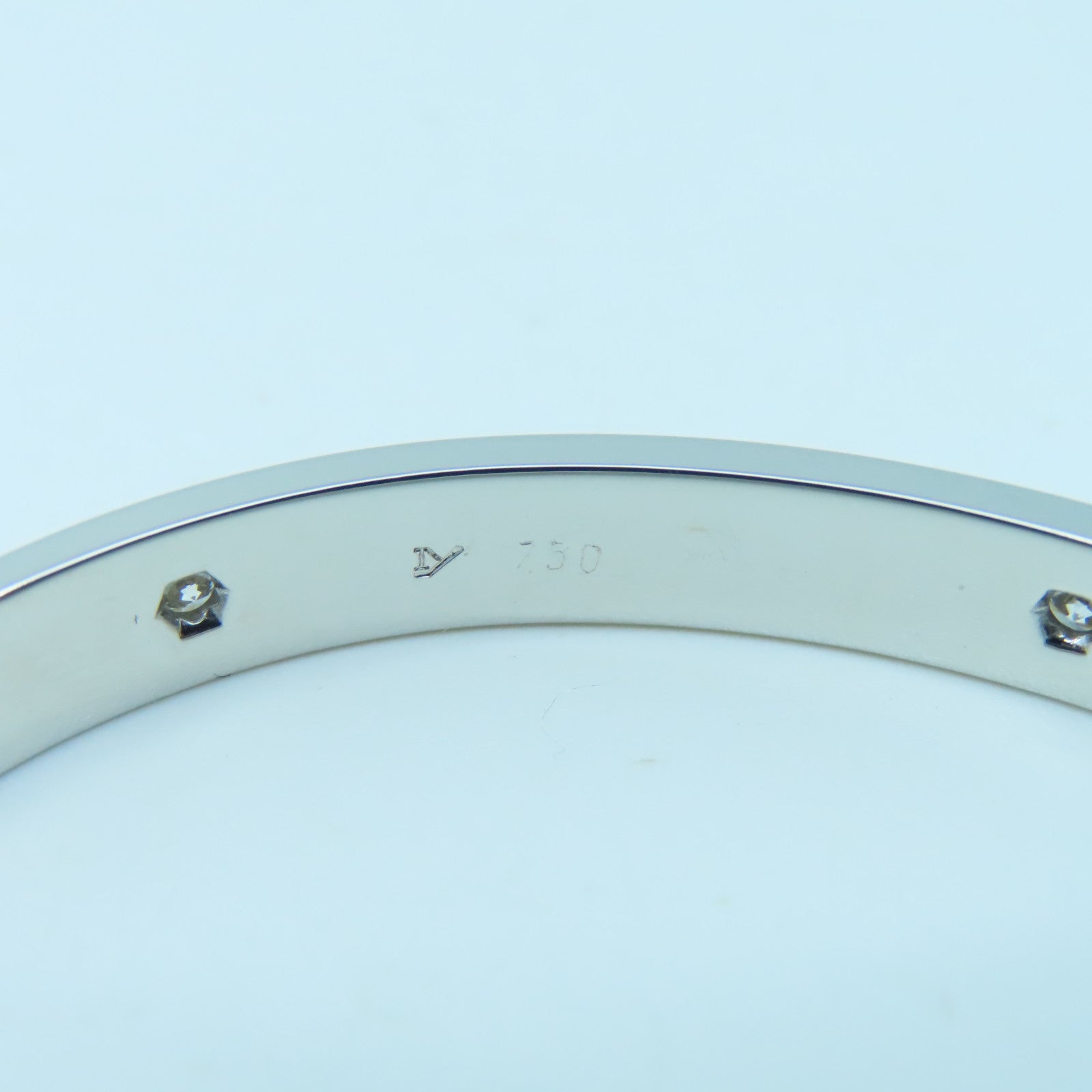 CARTIER 18K白金Love Bracelet 6 Diamonds钻石手镯#16