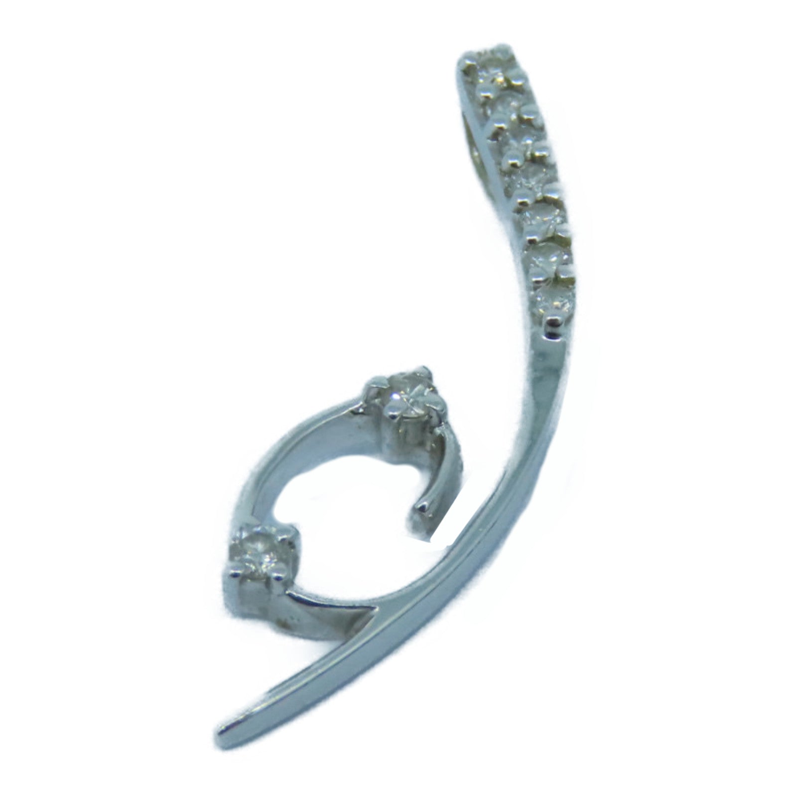 JEWELRY 18K白金Diamond Pendant钻石吊坠