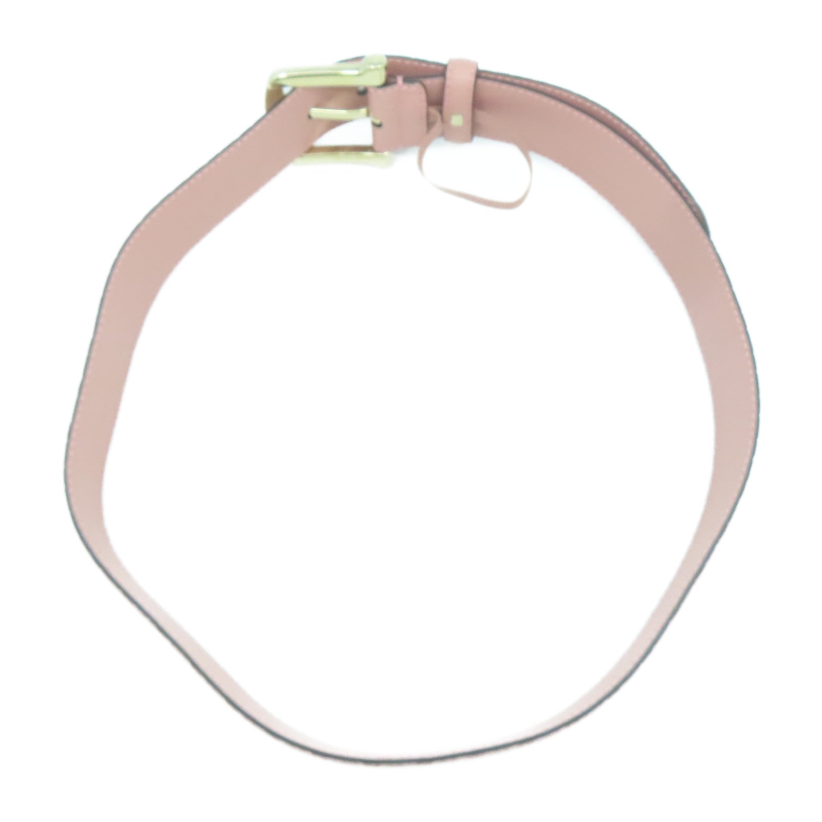 GUCCI Guccissima皮革Micro Guccissima Belt 85cm金扣皮帶粉紅色