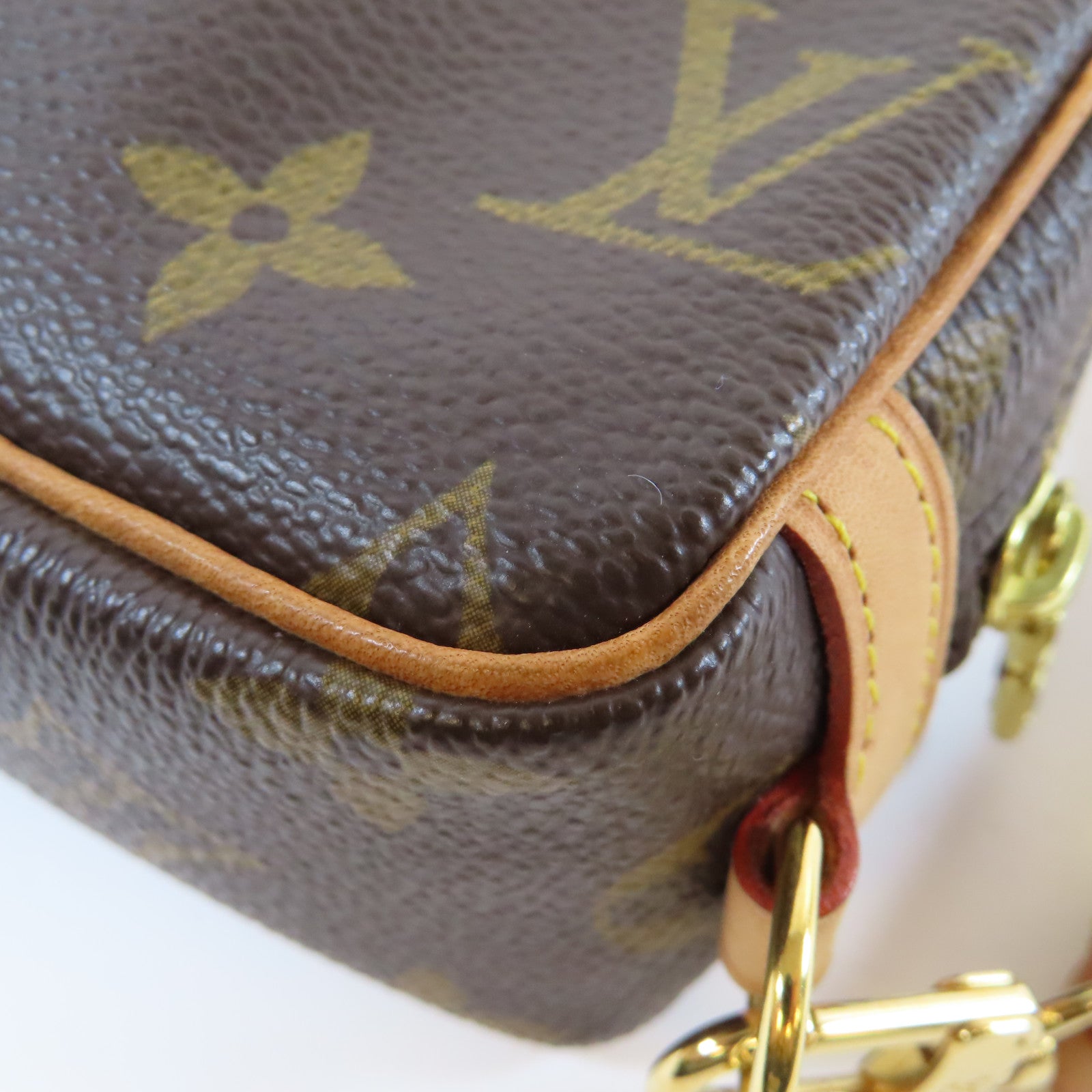 LOUIS VUITTON Monogram Trousse Wapity Pouch金扣手拿包啡色