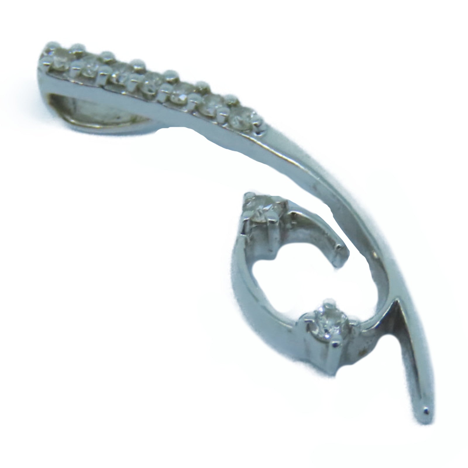 JEWELRY 18K白金Diamond Pendant钻石吊坠