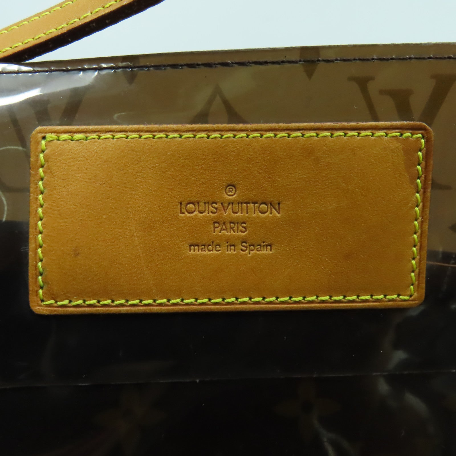 LOUIS VUITTON Monogram Vinyl Cabas Cruise金扣肩背袋透明/啡色