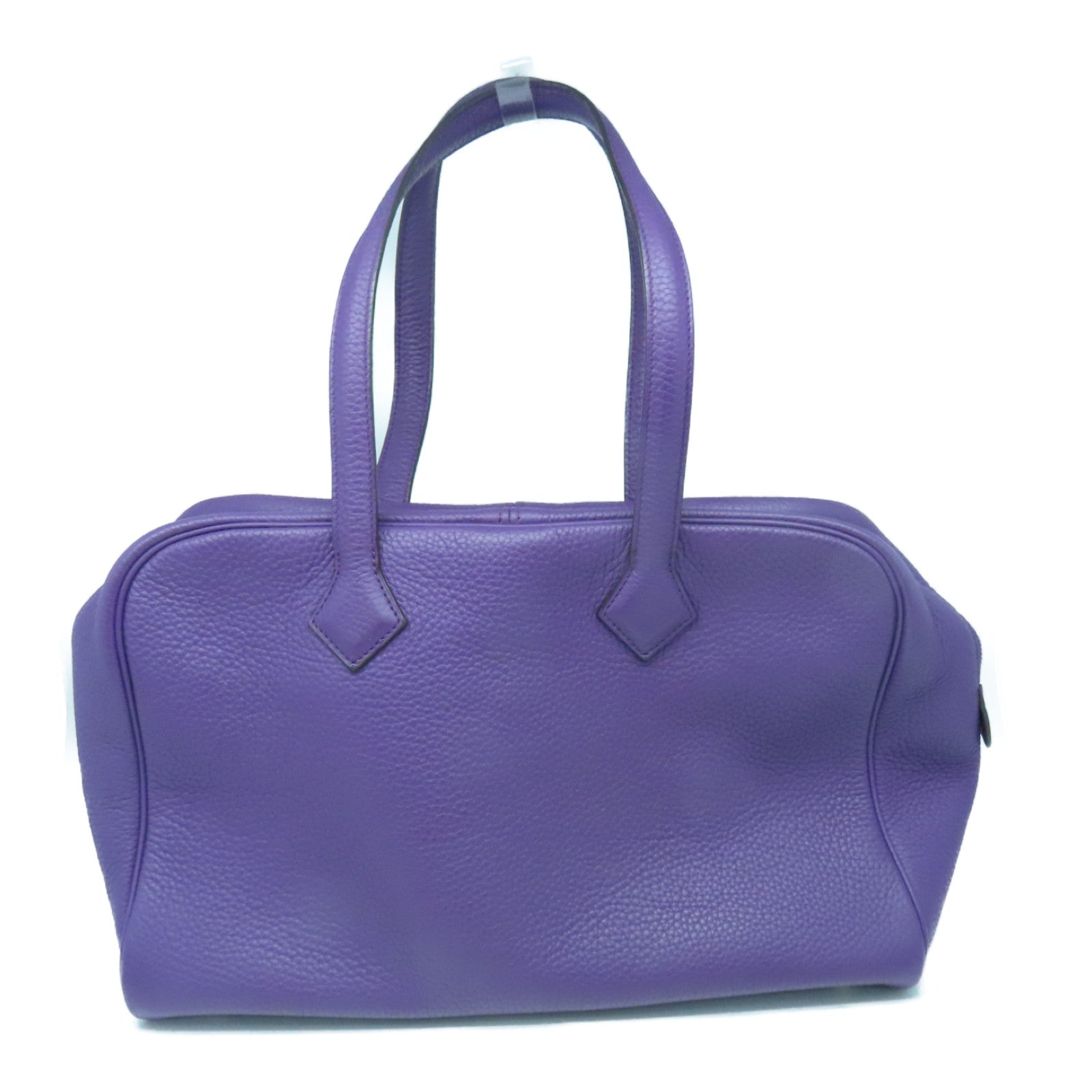 HERMES Clemence皮革Victolia银扣肩背袋Ultraviolet紫色