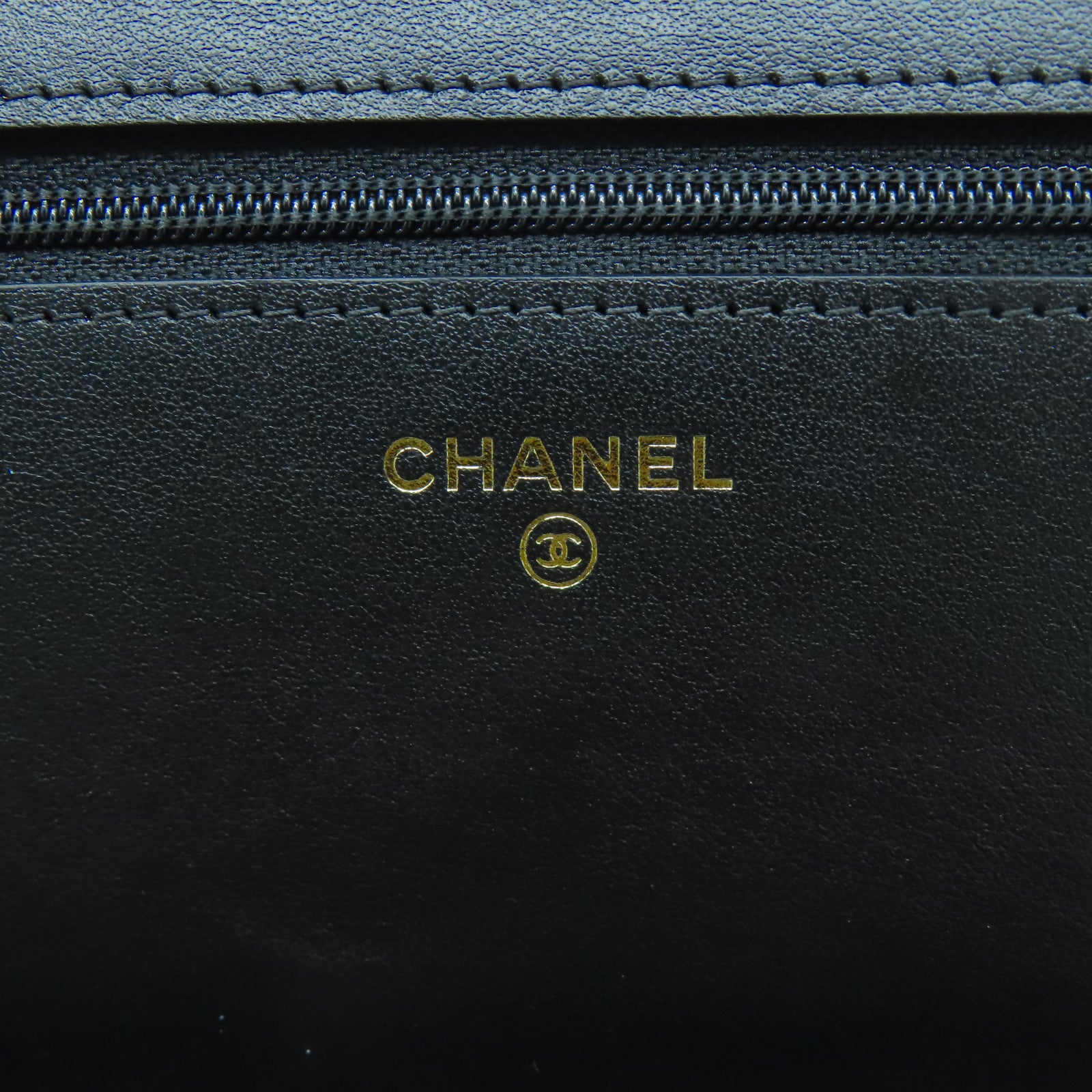 CHANEL 菱格牛皮皮革Boy Chanel Woc金扣肩背袋黑色