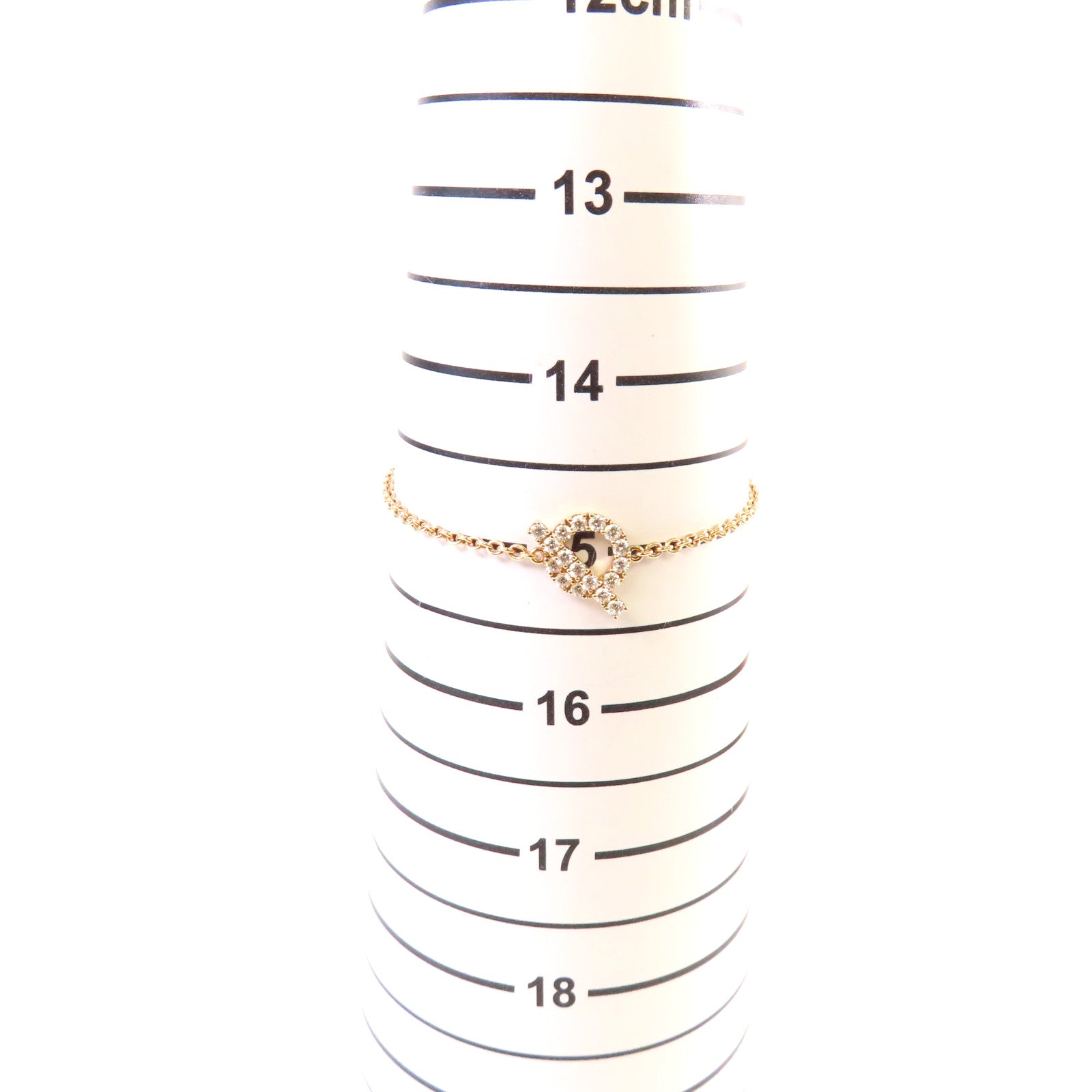 HERMES 18K玫瑰金/0.55ct鑽石Finesse Diamond Bracelet手鏈