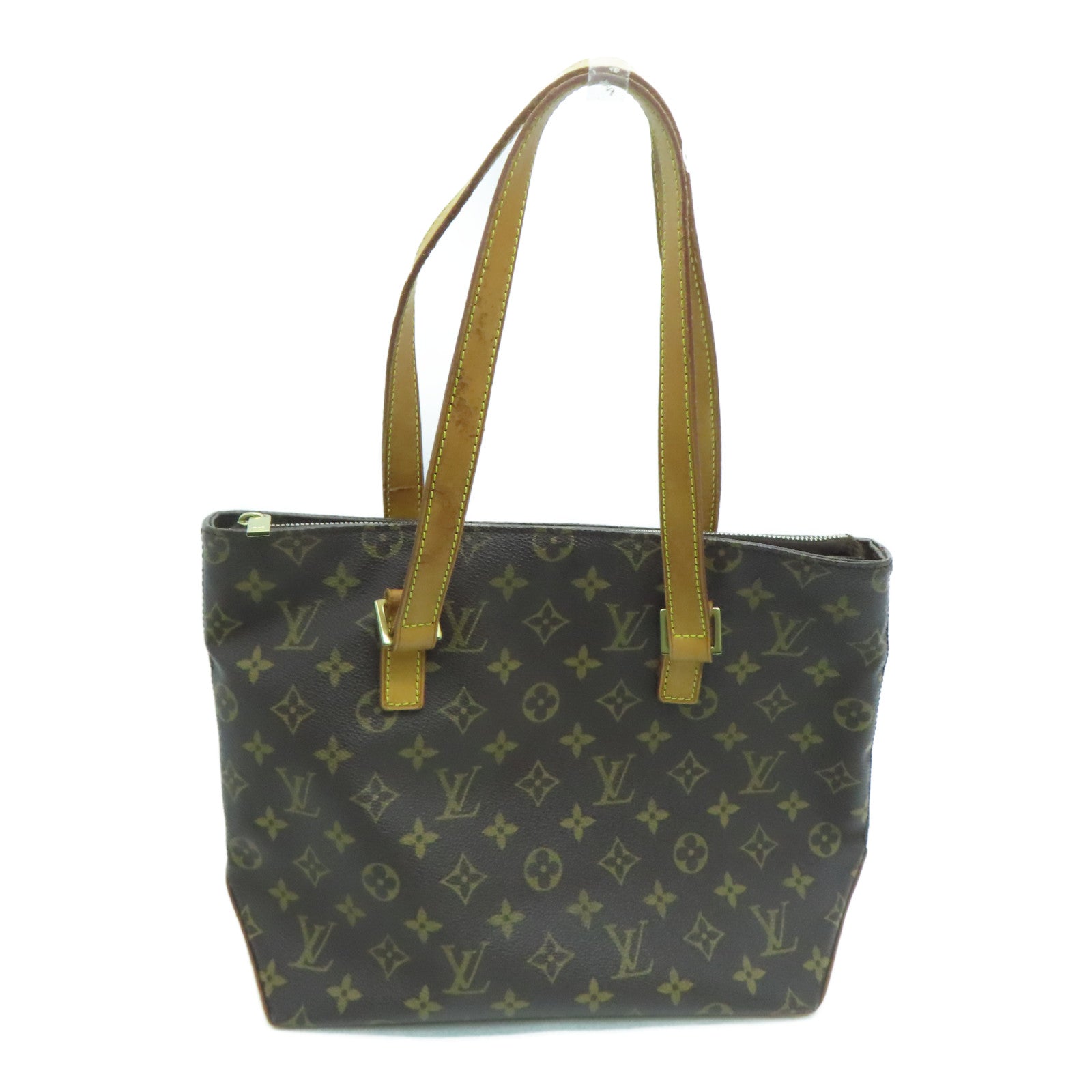 LOUIS VUITTON Monogram Cabas Piano金扣肩背袋啡色