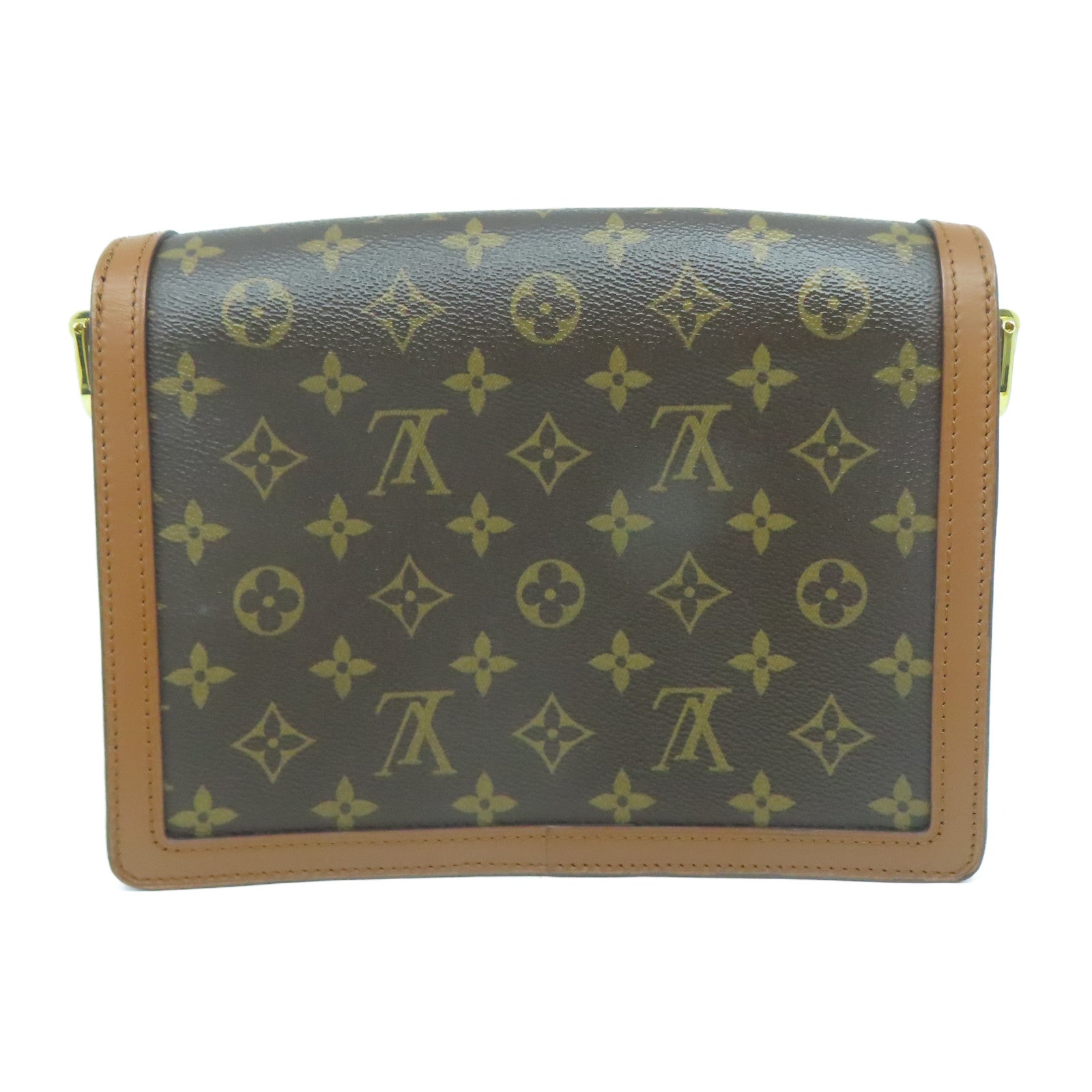 LOUIS VUITTON Monogram Dauphine MM金扣手挽肩背兩用袋啡色