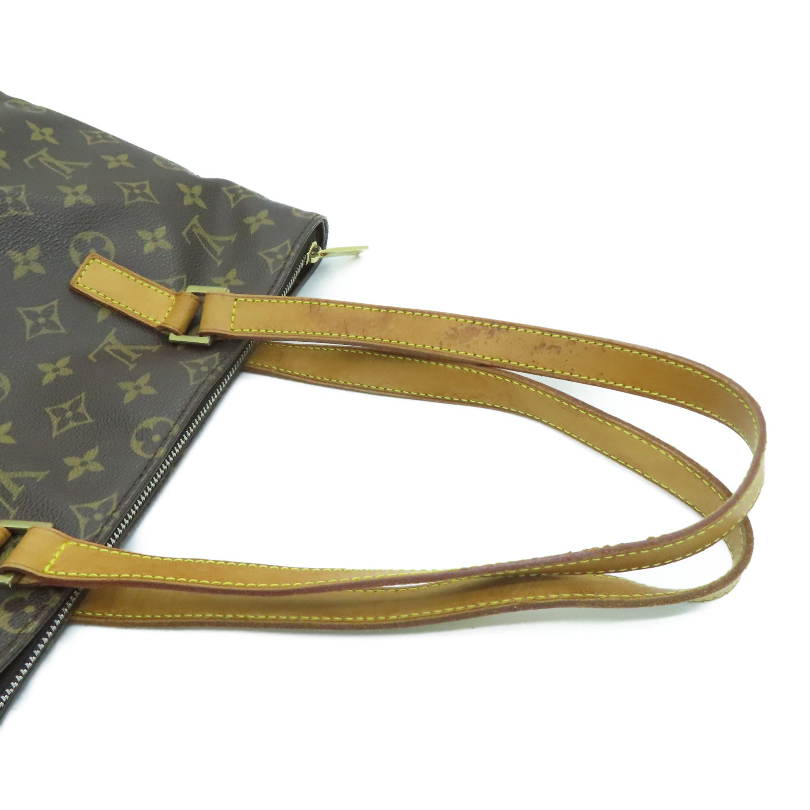 LOUIS VUITTON Monogram Cabas Piano金扣肩背袋啡色