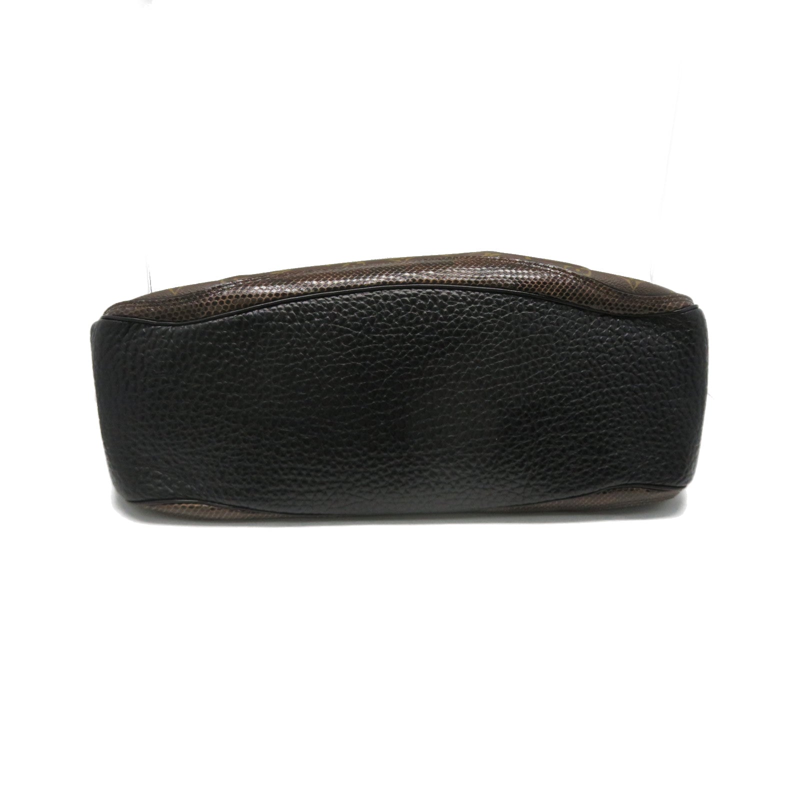 LOUIS VUITTON 【激減優惠】Monogram/駝鳥皮革/蛇皮皮革Oskar Waltz 2way Shoulder手挽肩背兩用袋啡色