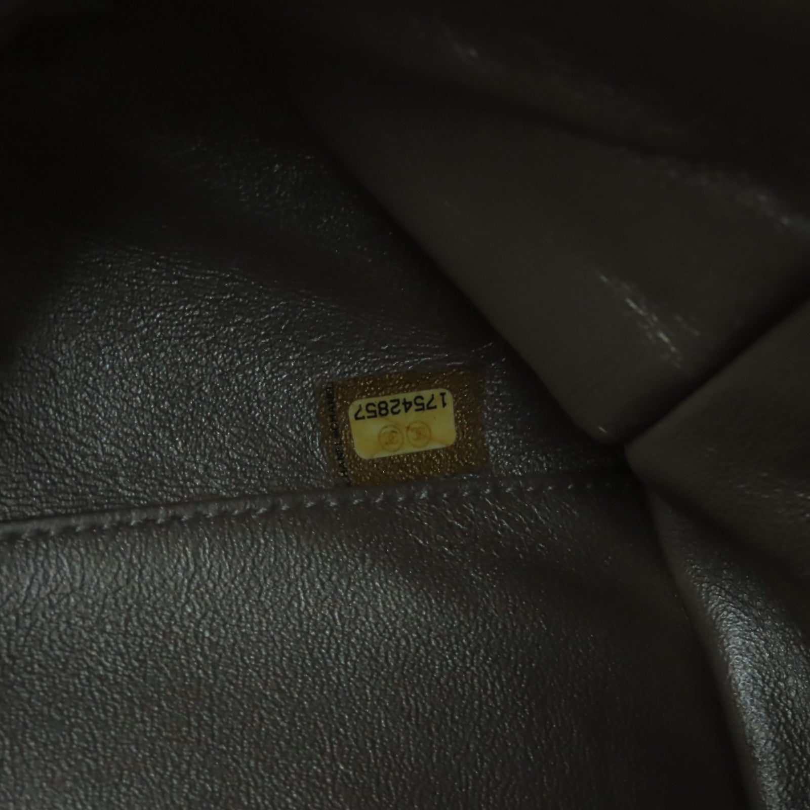 CHANEL 菱格牛皮皮革2Way Shoulder Bag金扣鏈帶手挽肩背兩用袋米白色/黑色