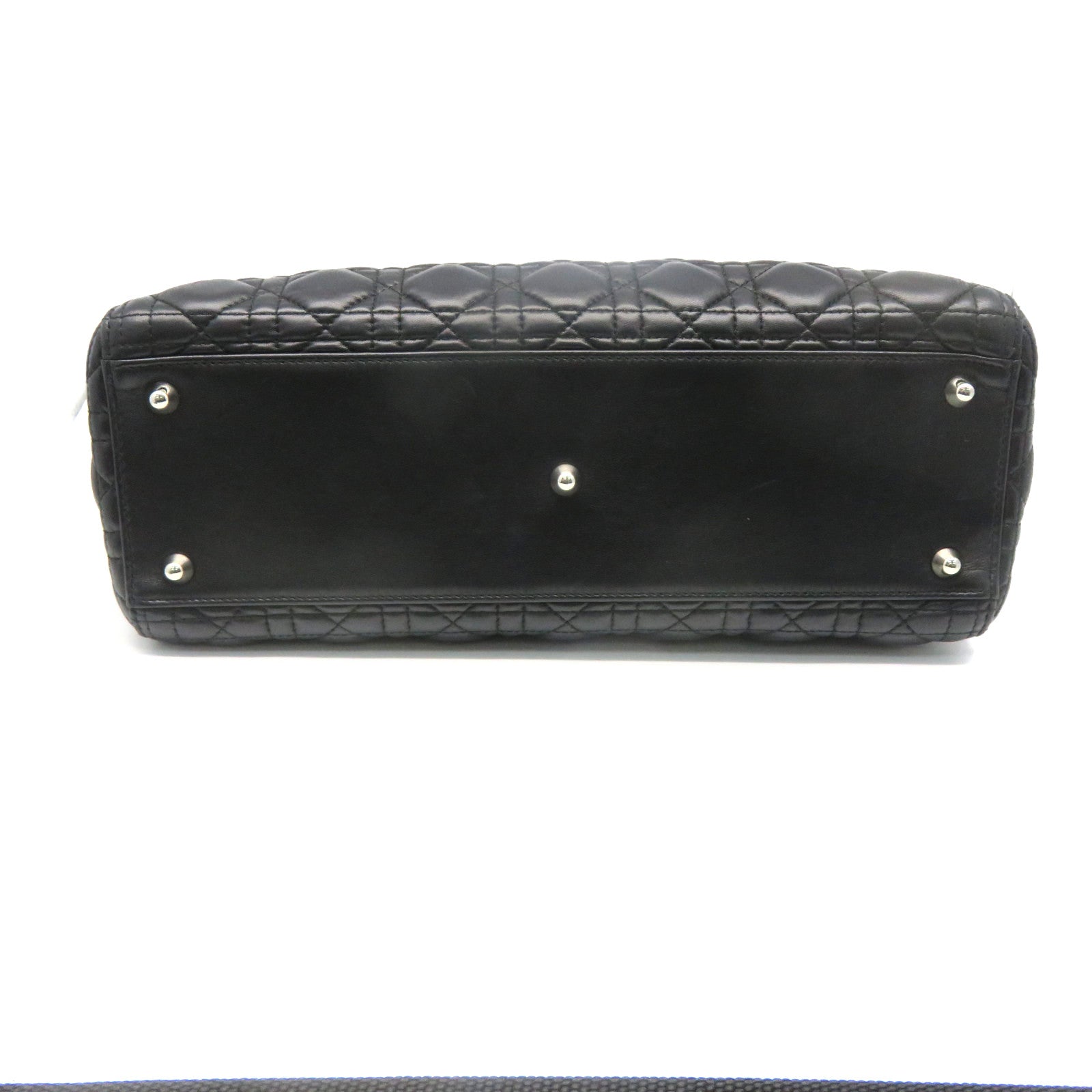 Dior 牛皮皮革Lady Dior 2 Way Handbag手挽肩背两用袋黑色
