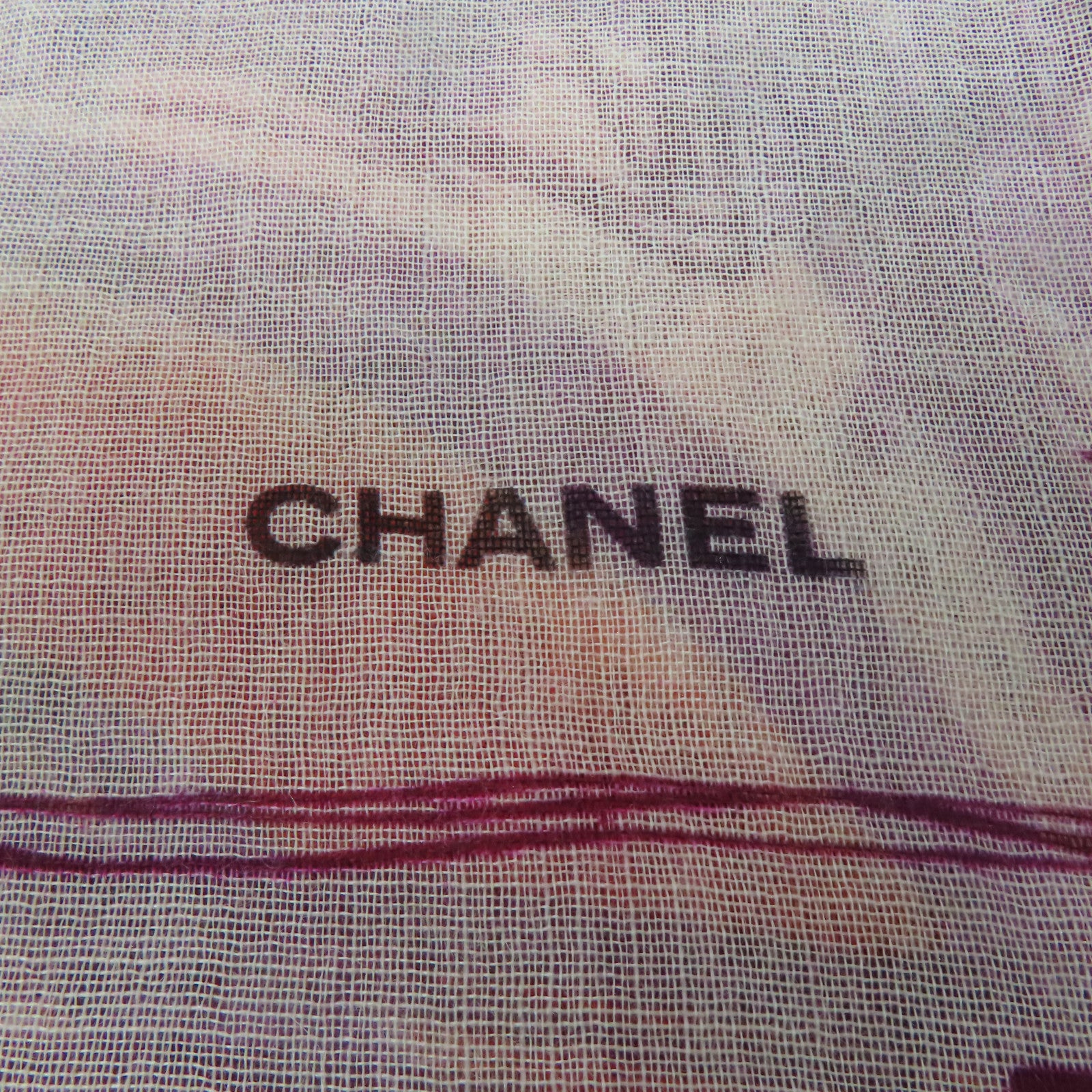 CHANEL 羊絨Muffler圍巾粉紅色
