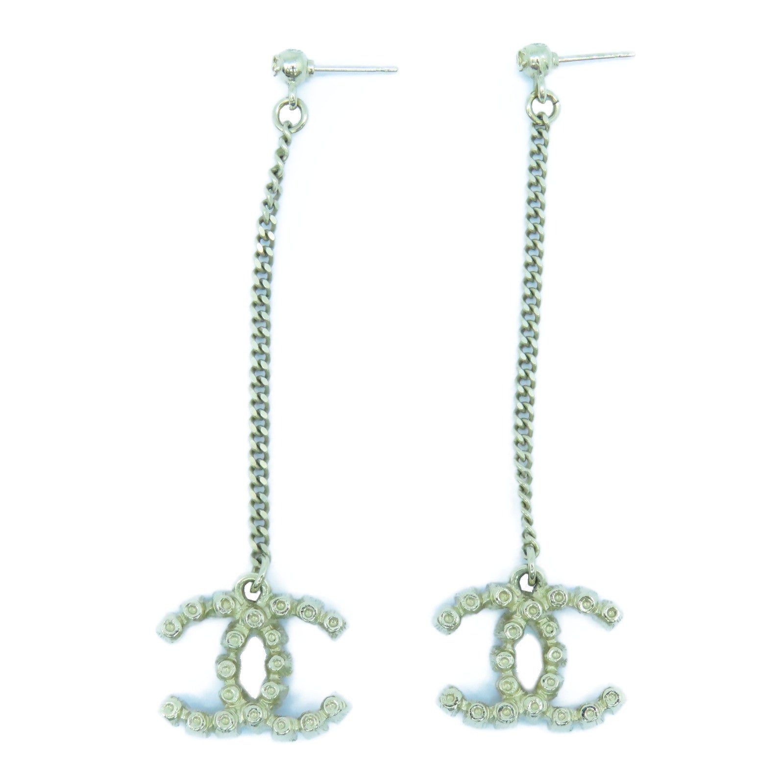 CHANEL 金屬Earrings金扣耳環黑色/紅色/金色