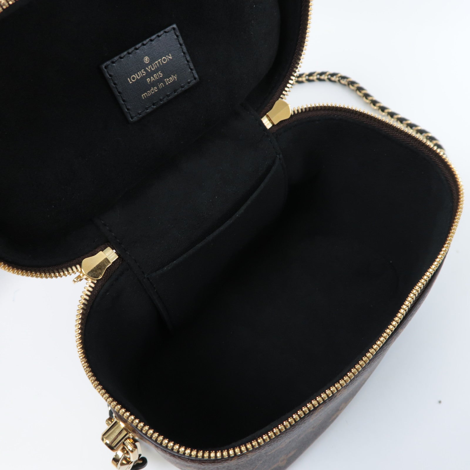 LOUIS VUITTON Monogram Vanity PM金扣手挽肩背兩用袋啡色